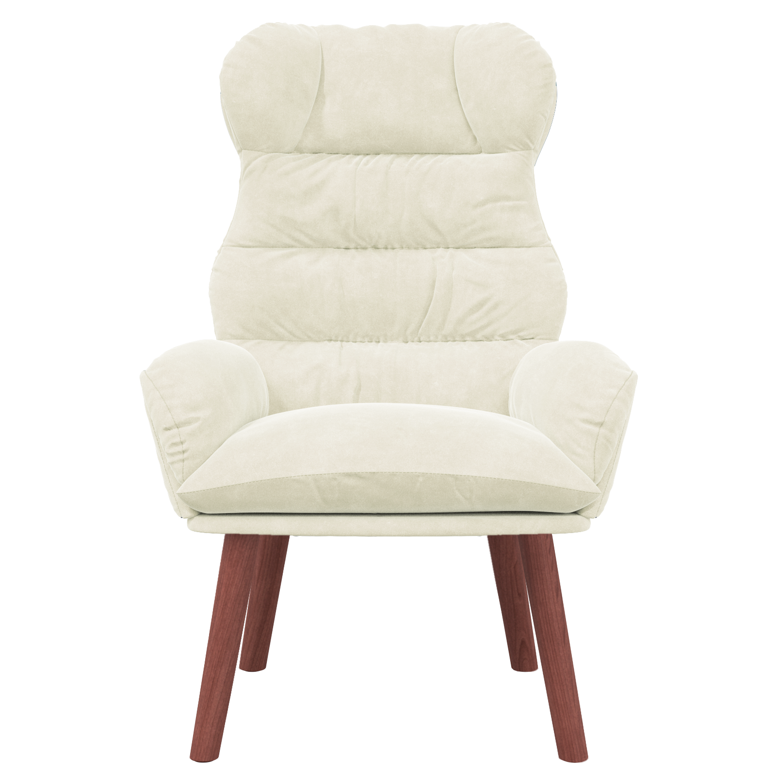 Relaxing Chair Cream Velvet - Image 4
