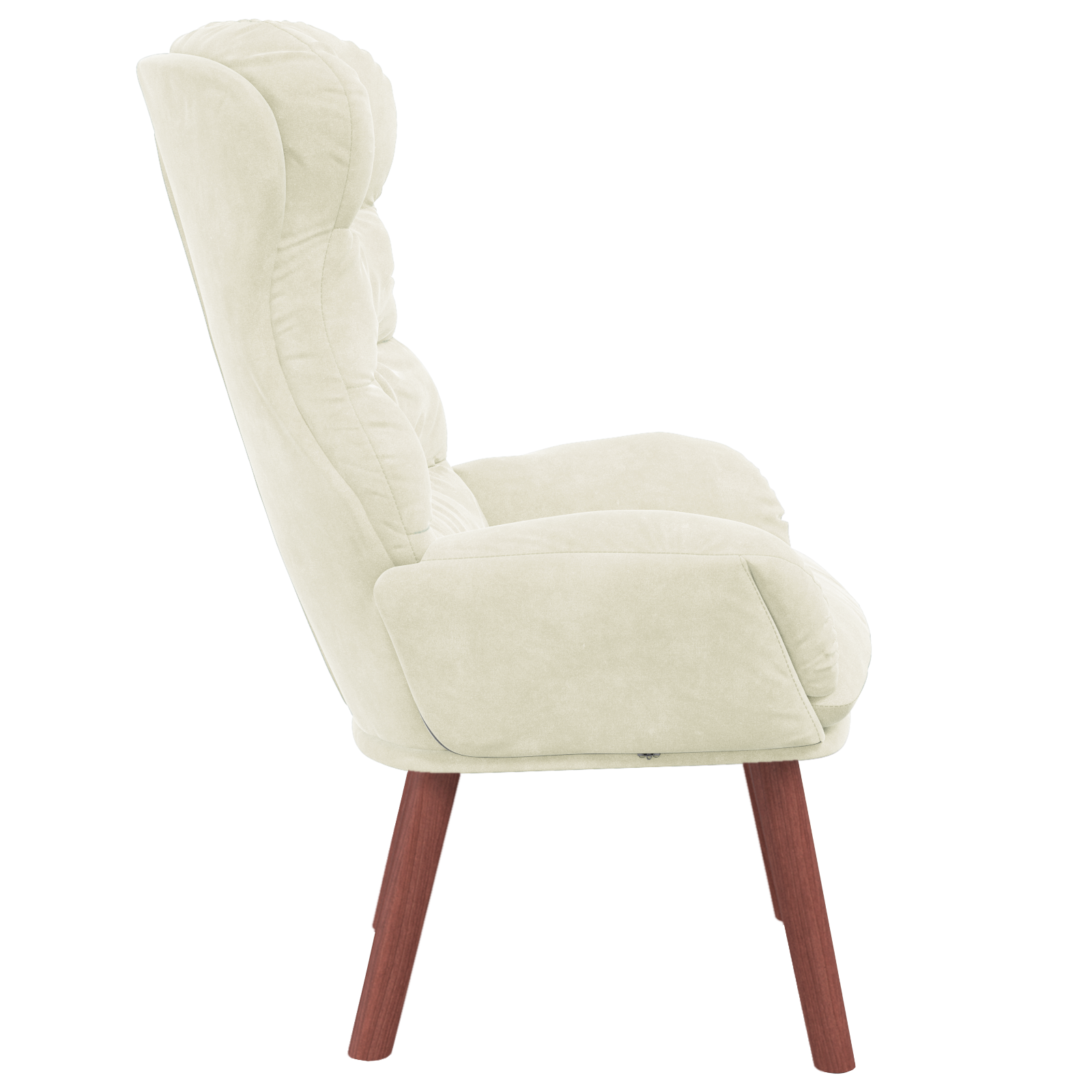 Relaxing Chair Cream Velvet - Image 5