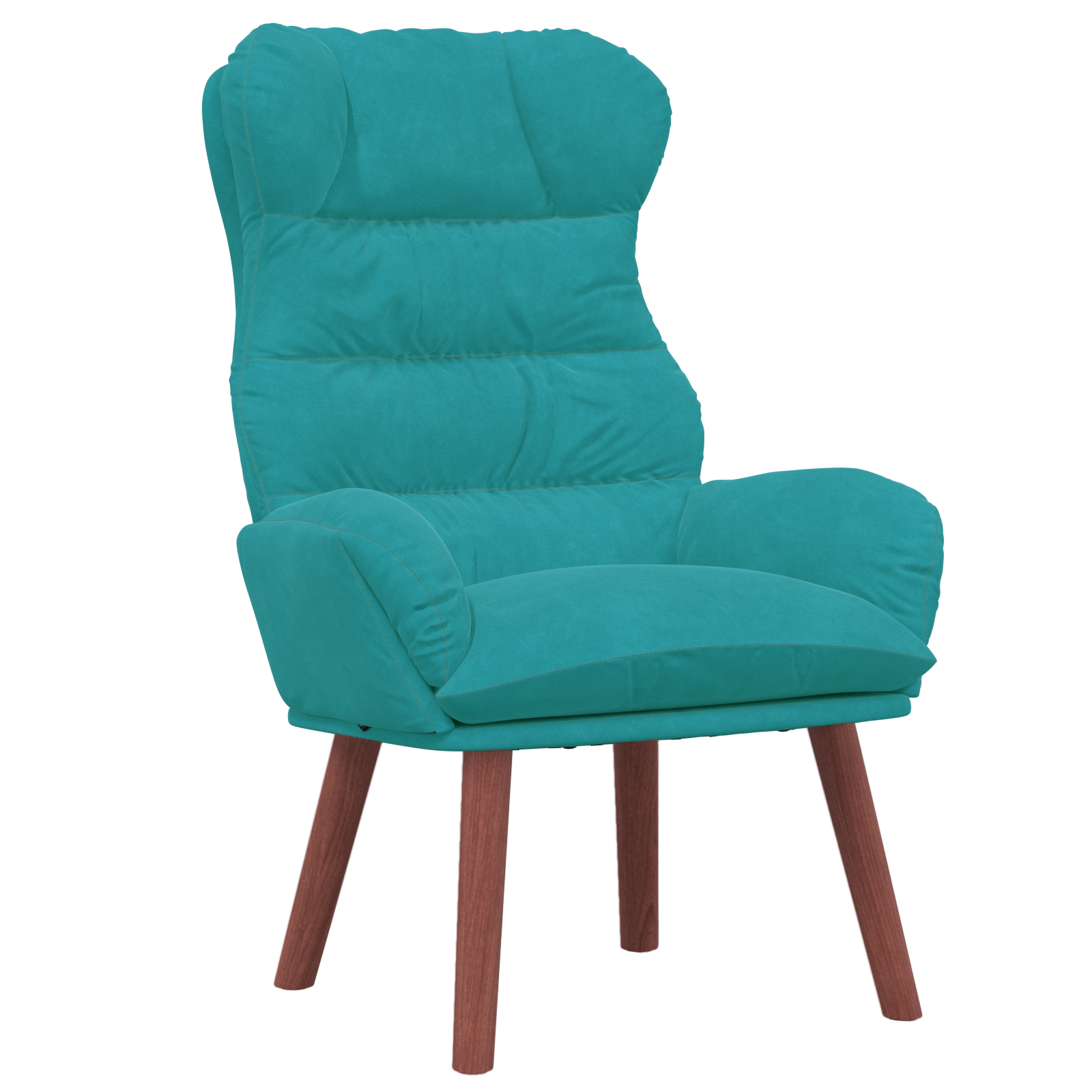 Relaxing Chair Turquoise Velvet - Image 2