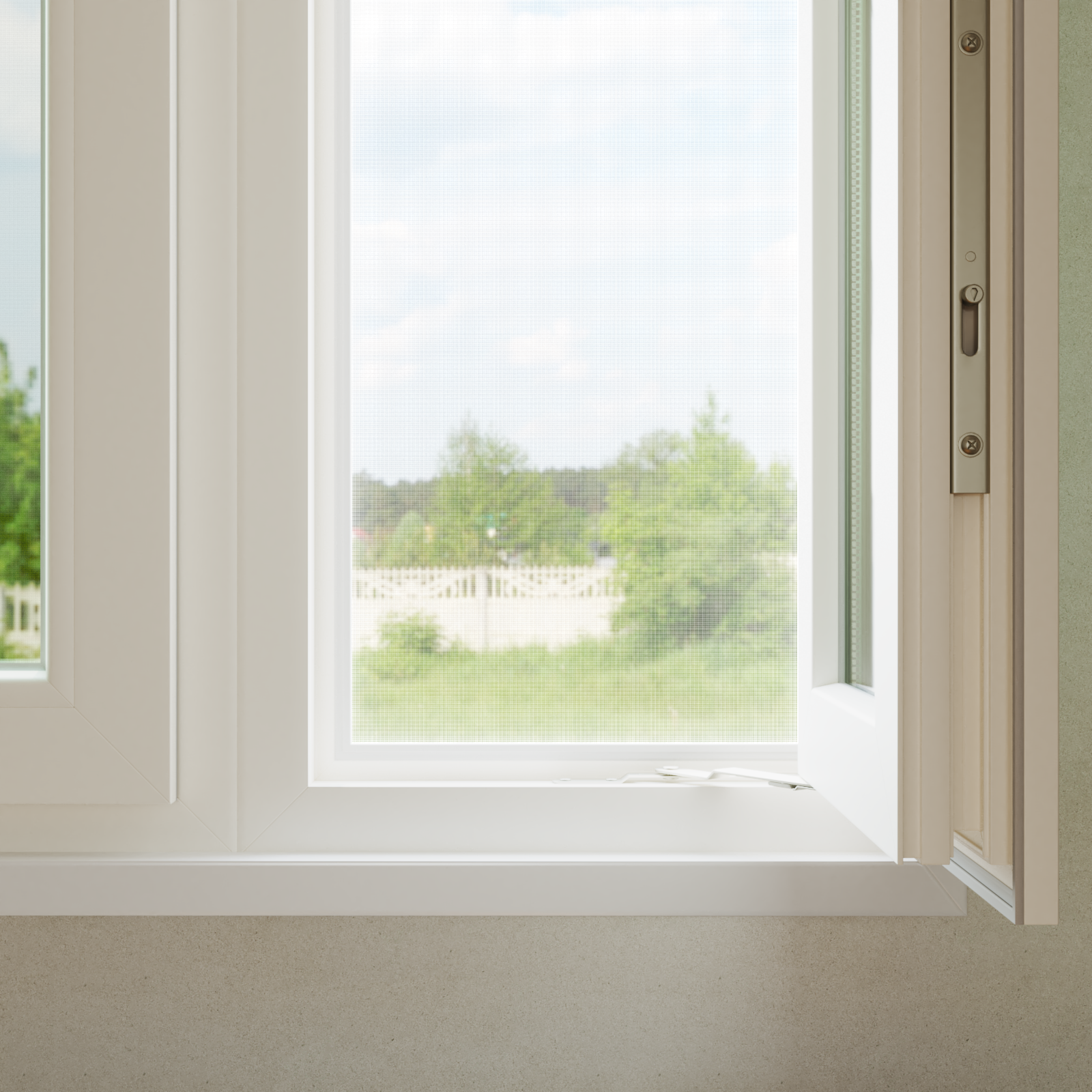 Insect Mesh Screen White 112x500 cm Fibreglass - Image 3