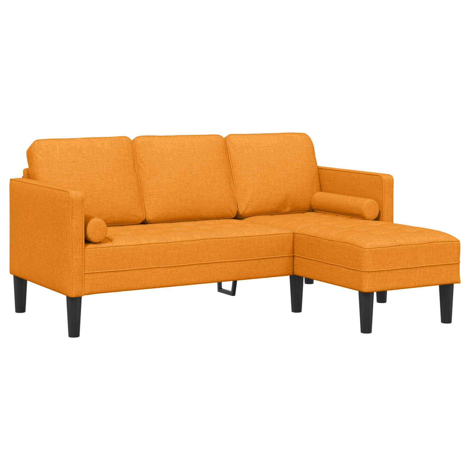 Thumbnail - vidaXL Sofa 3-Sitzer L-Form Dunkelgelb 160 cm Stoff