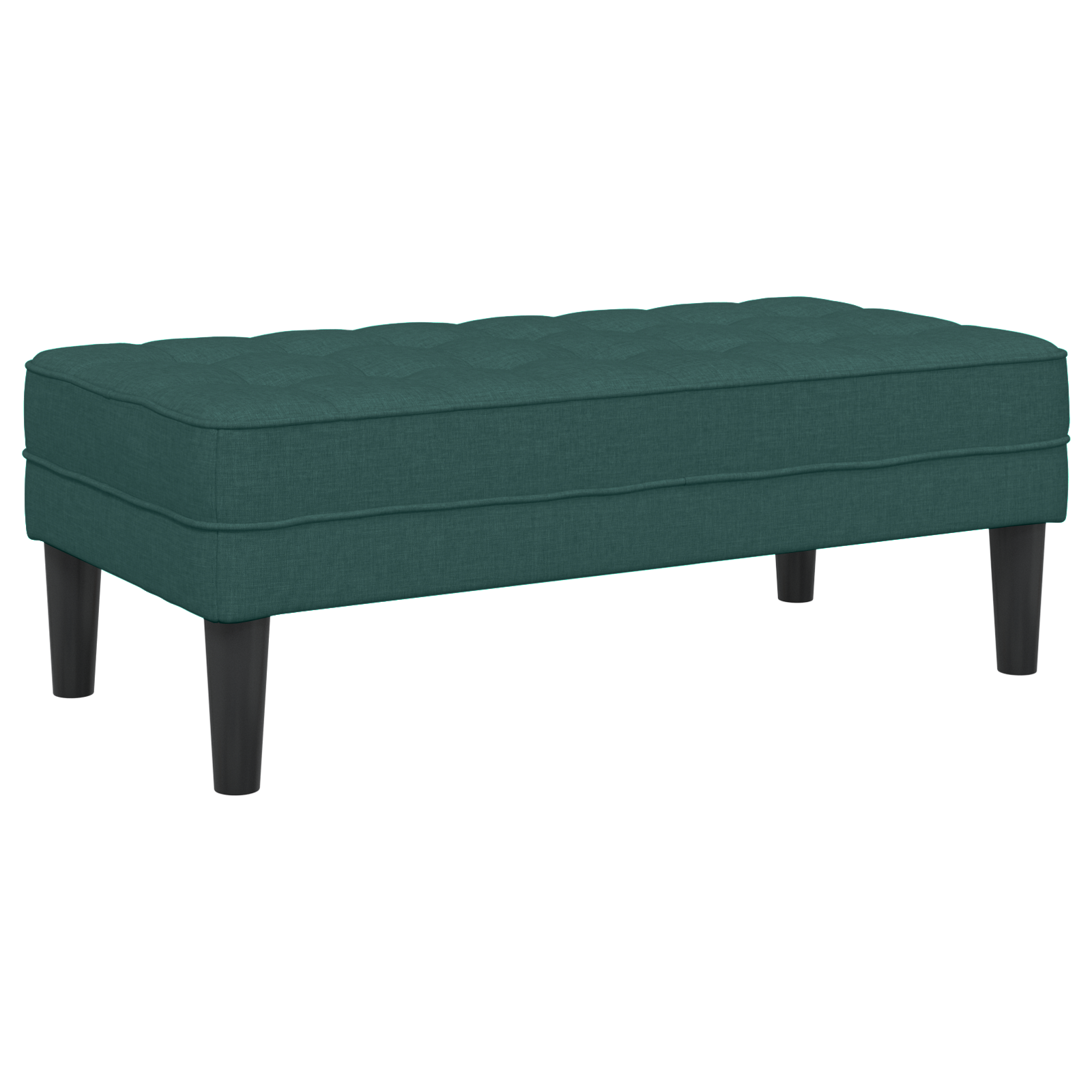 Bench Dark Green 113x57x39 cm Fabric - Image 4