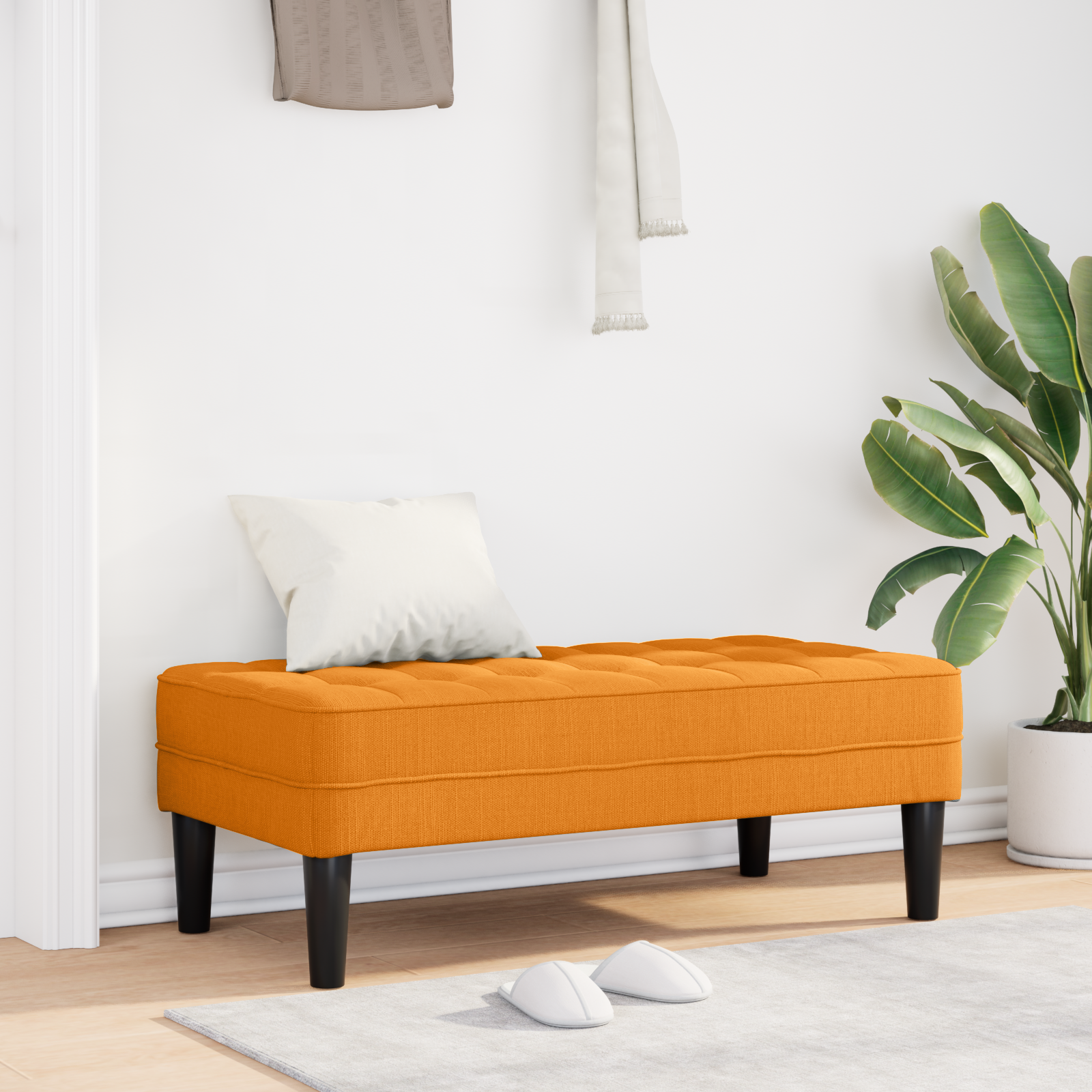 Suolas Tamsiai Geltonas 113x57x39 cm Audinys