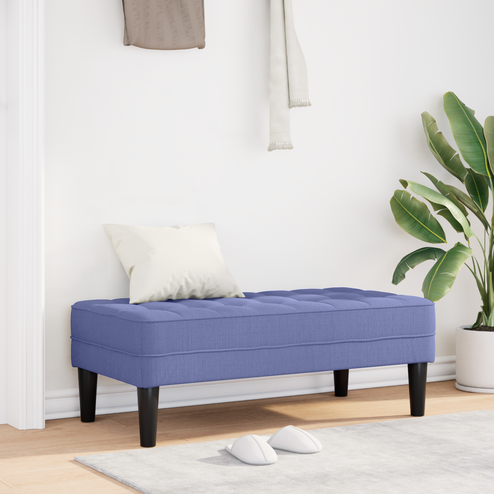 Suolas Džinsinis Mėlynas 113x57x39 cm Audinys