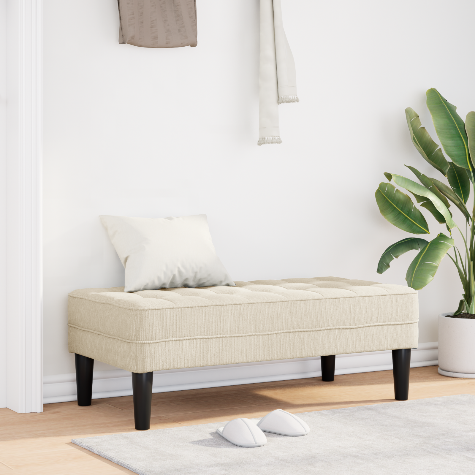 Bench Linen 113x57x39 cm