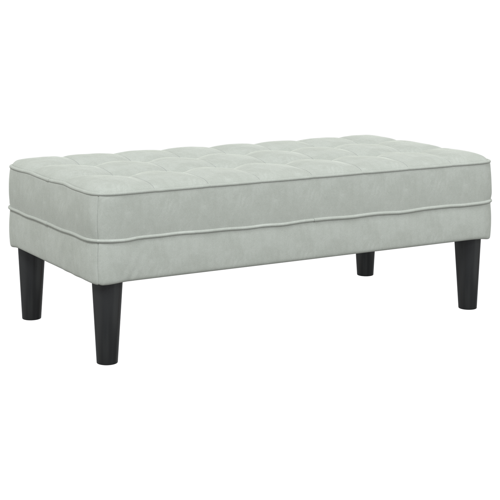 Suolas Šviesiai pilkas 113 cm Aksominis - Image 6