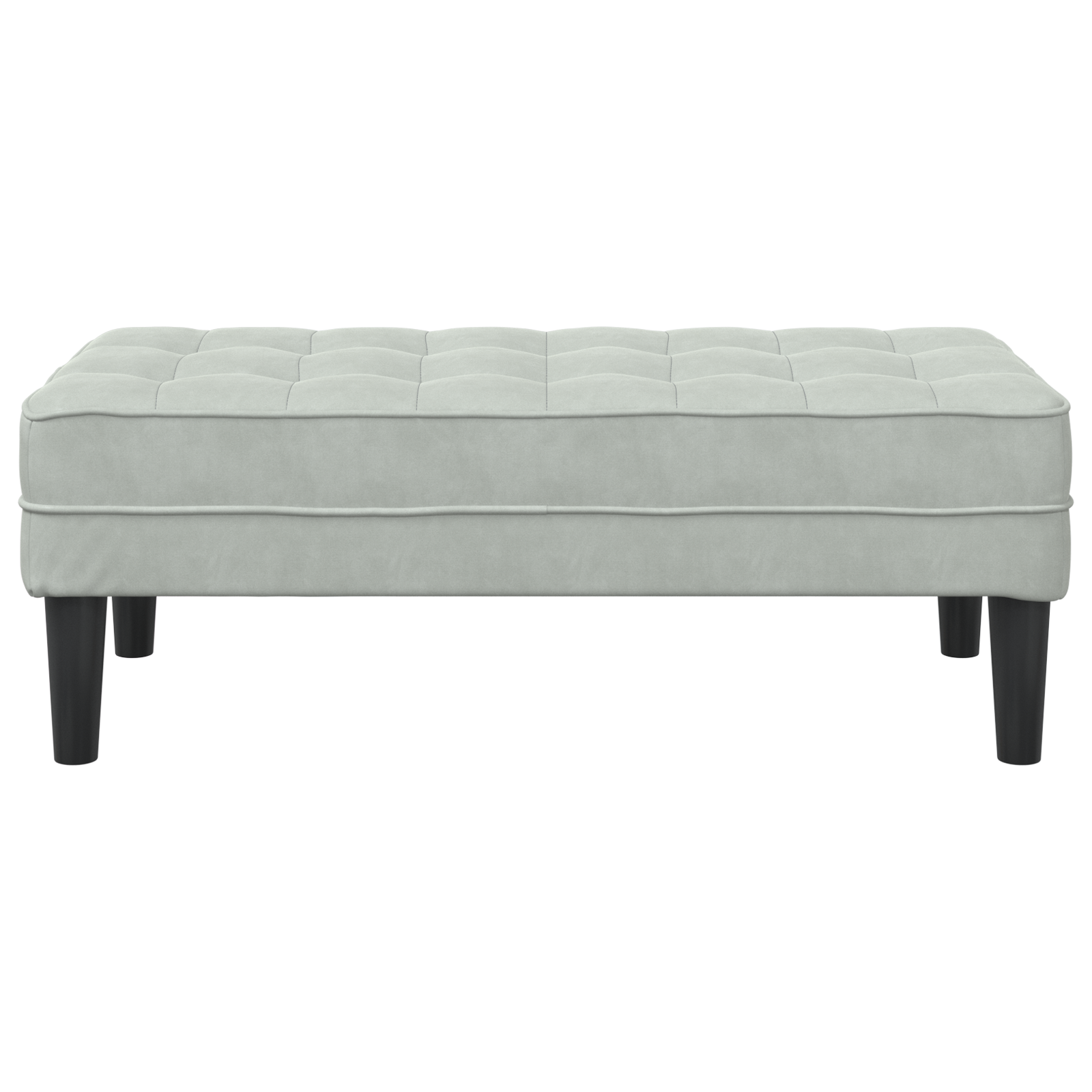 Suolas Šviesiai pilkas 113 cm Aksominis - Image 4