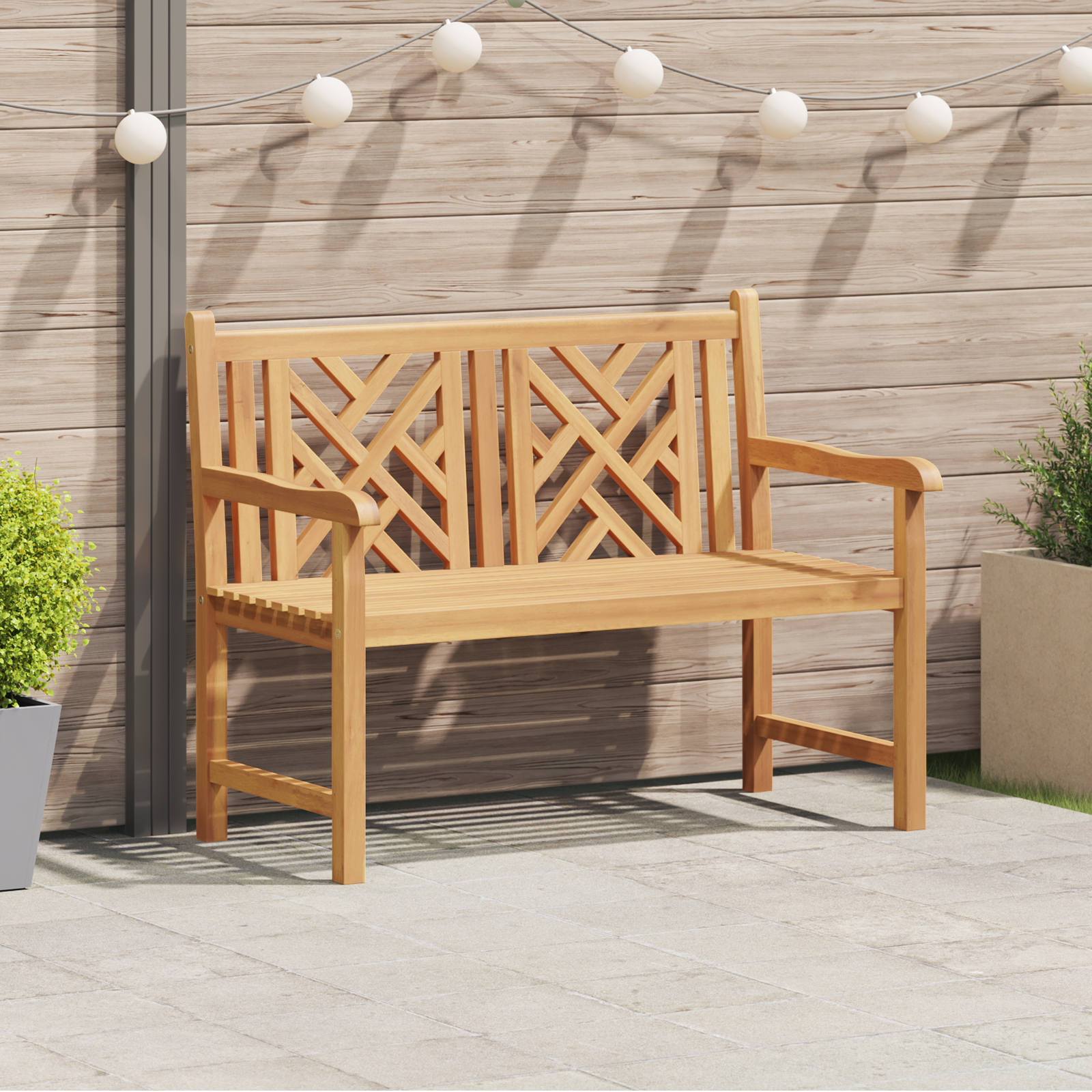 Tuinbank Bruin 228 x 60 x 90 cm Massief teakhout