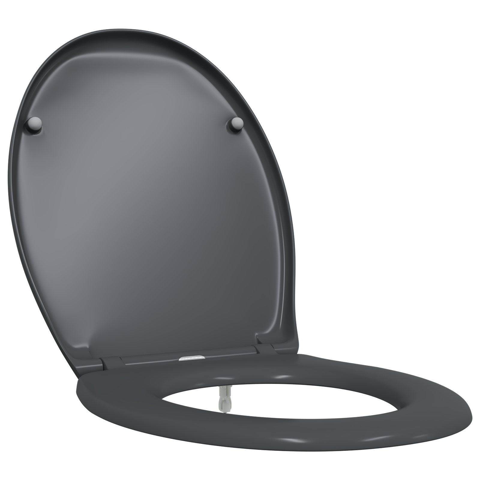 Quick Release Toilet Seat with Soft Close Duroplast Anthracite - Image 2