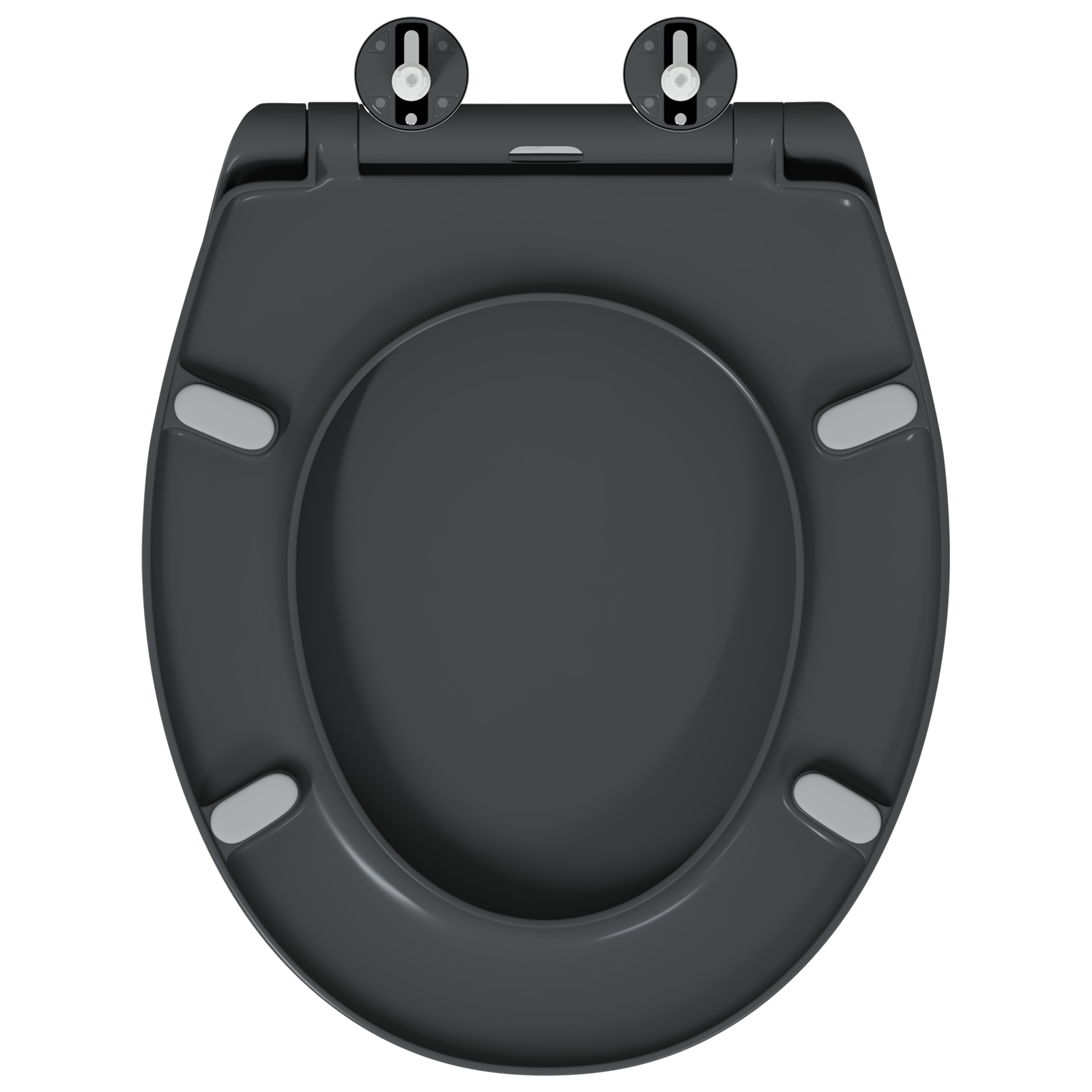 Quick Release Toilet Seat with Soft Close Duroplast Anthracite - Image 5