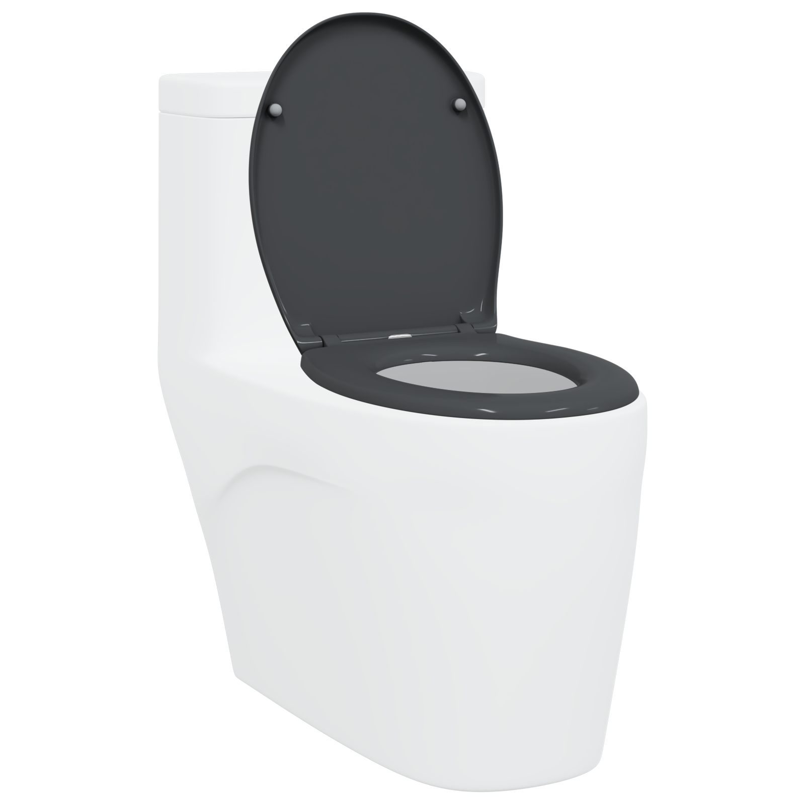 Quick Release Toilet Seat with Soft Close Duroplast Anthracite - Image 3