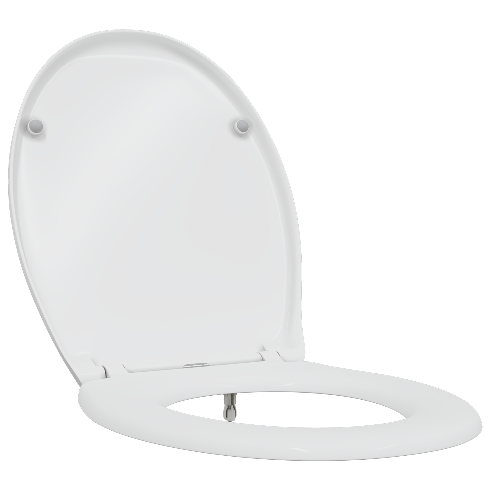 Quick Release Toilet Seat with Soft Close Duroplast White - Image 2