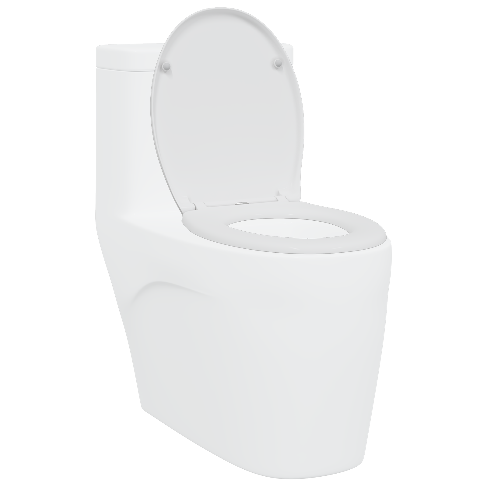 Quick Release Toilet Seat with Soft Close Duroplast White - Image 3