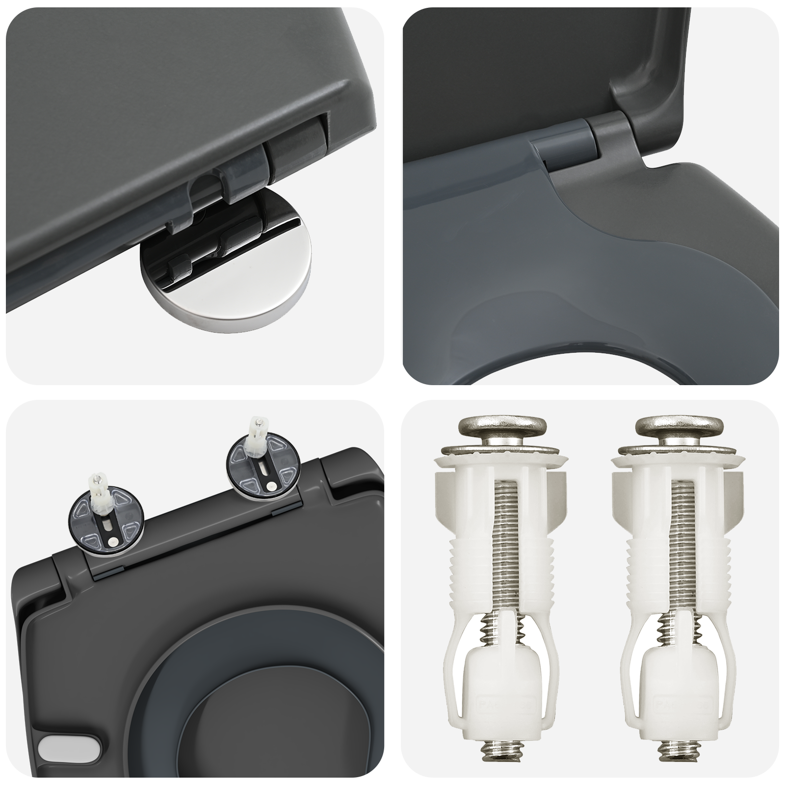 Family Toilet Seat with Child Seat Quick Release Duroplast - Image 10