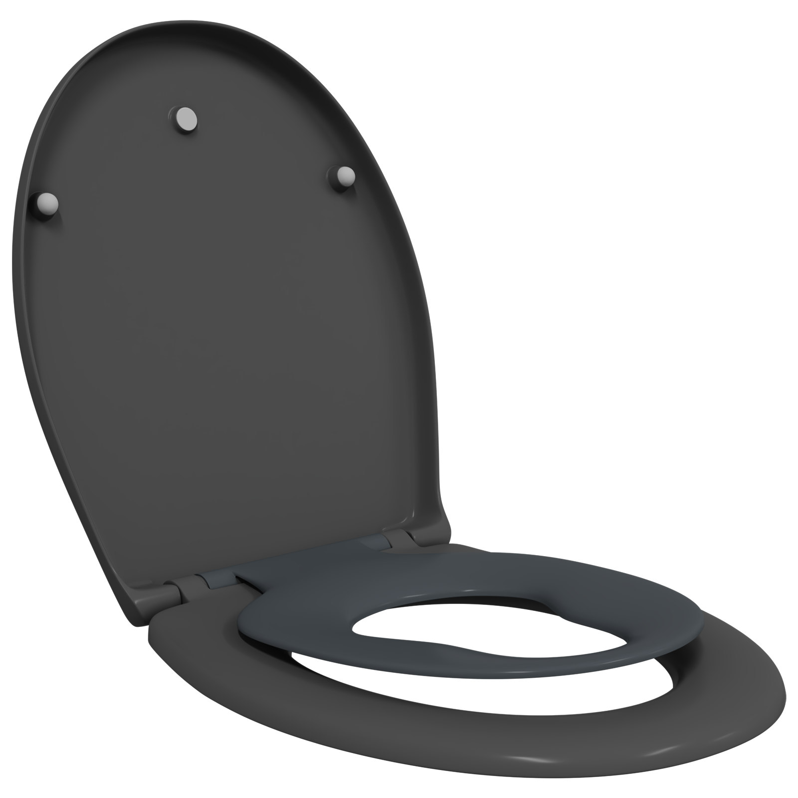 Family Toilet Seat with Child Seat Quick Release Duroplast - Image 2