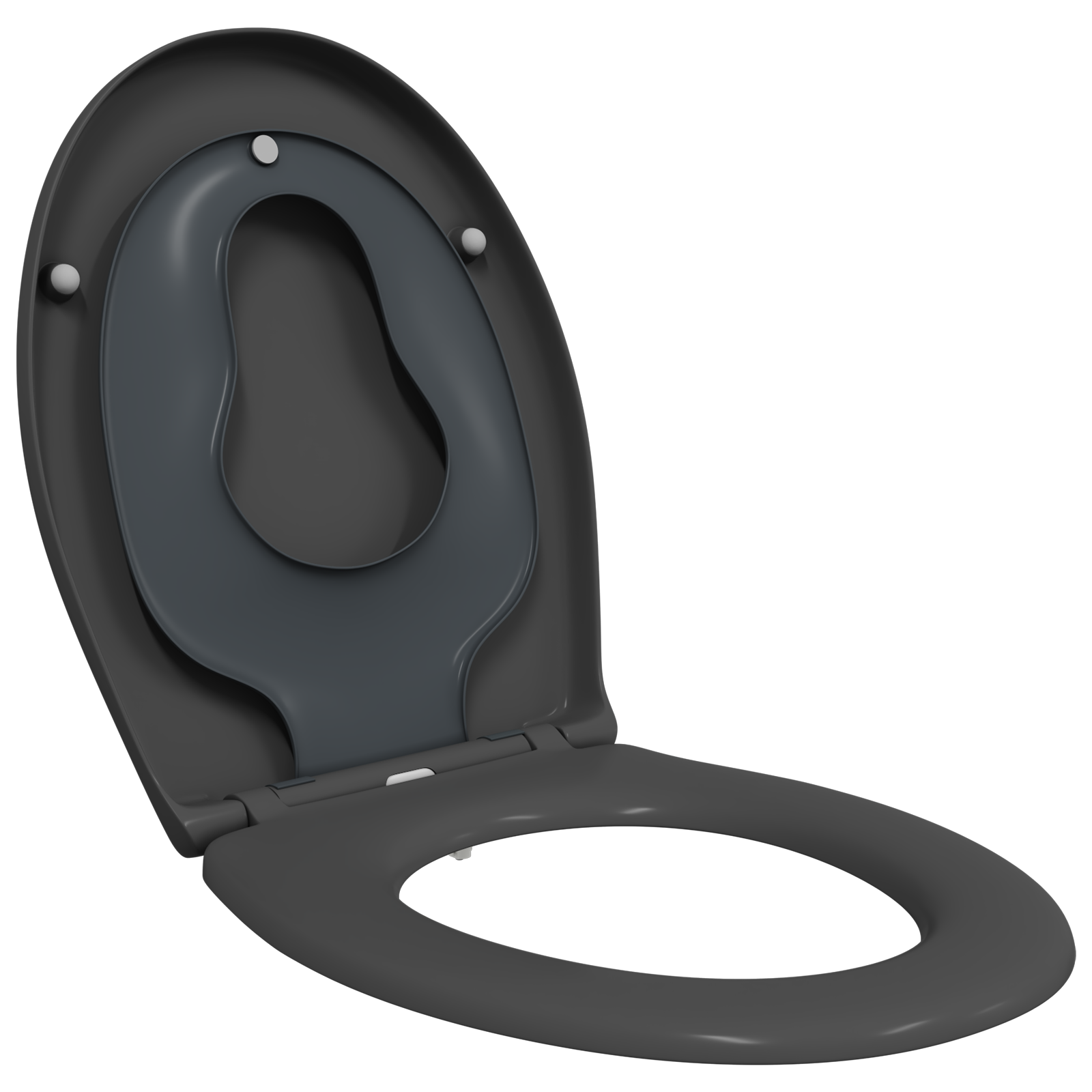 Family Toilet Seat with Child Seat Quick Release Duroplast - Image 5
