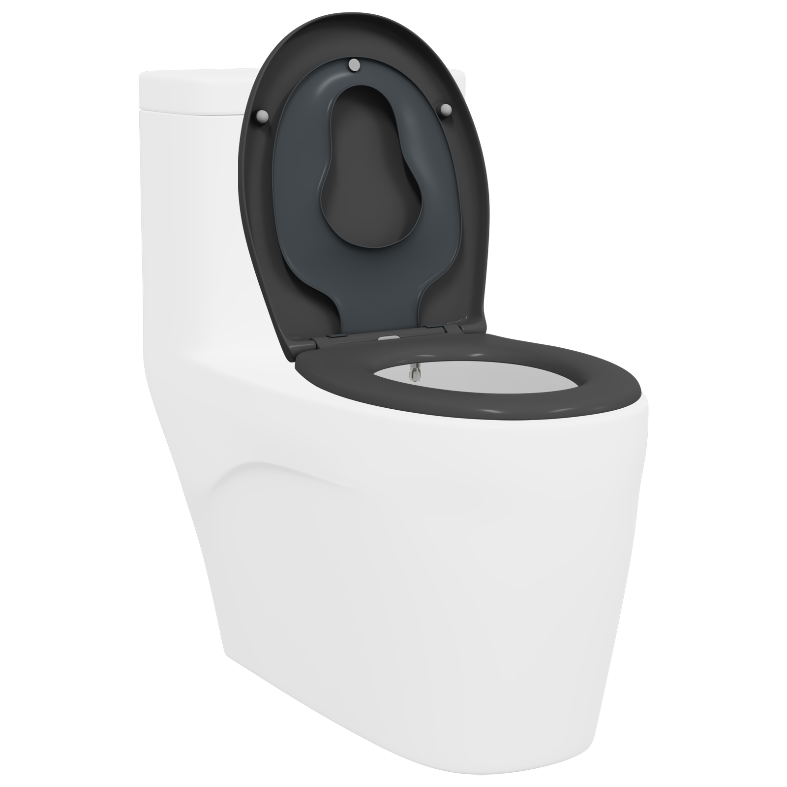 Family Toilet Seat with Child Seat Quick Release Duroplast - Image 3
