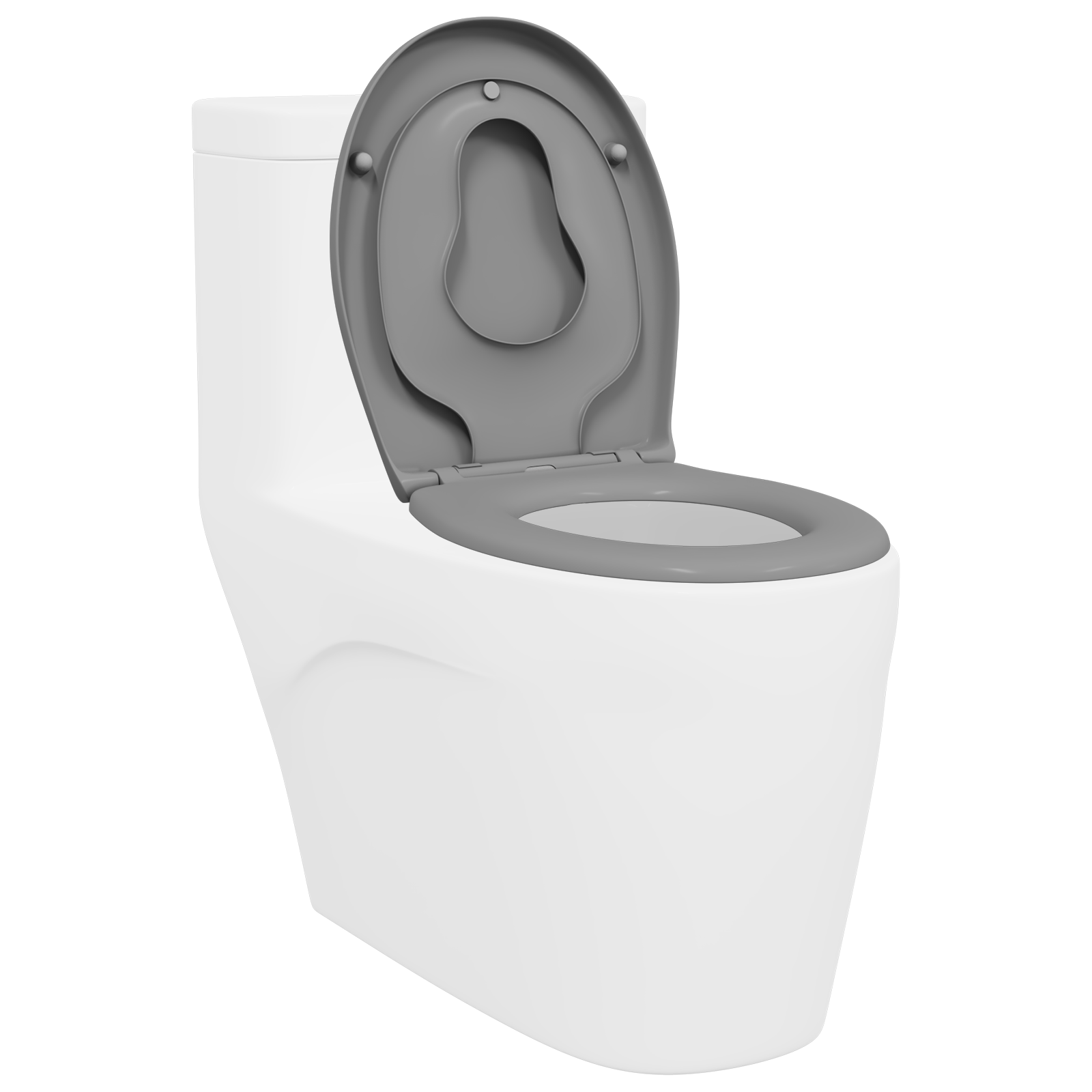 Family Toilet Seat with Child Seat Quick Release Duroplast - Image 3
