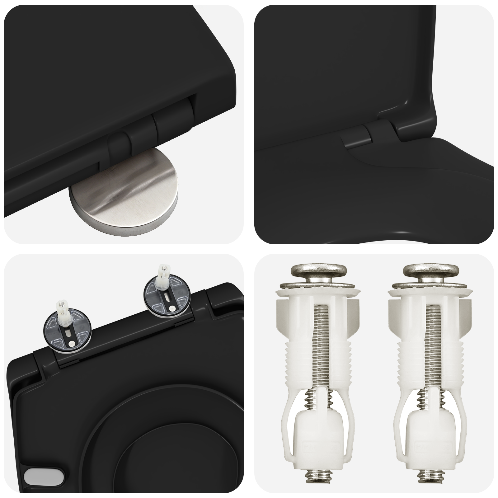 Family Toilet Seat with Child Seat Quick Release Duroplast - Image 10