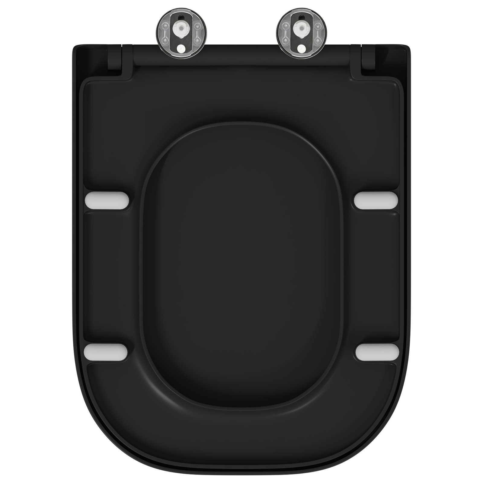 Quick Release Toilet Seat with Soft Close Duroplast Black - Image 9