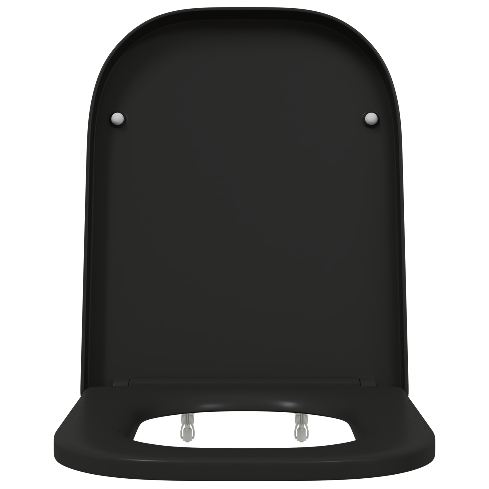 Quick Release Toilet Seat with Soft Close Duroplast Black - Image 5