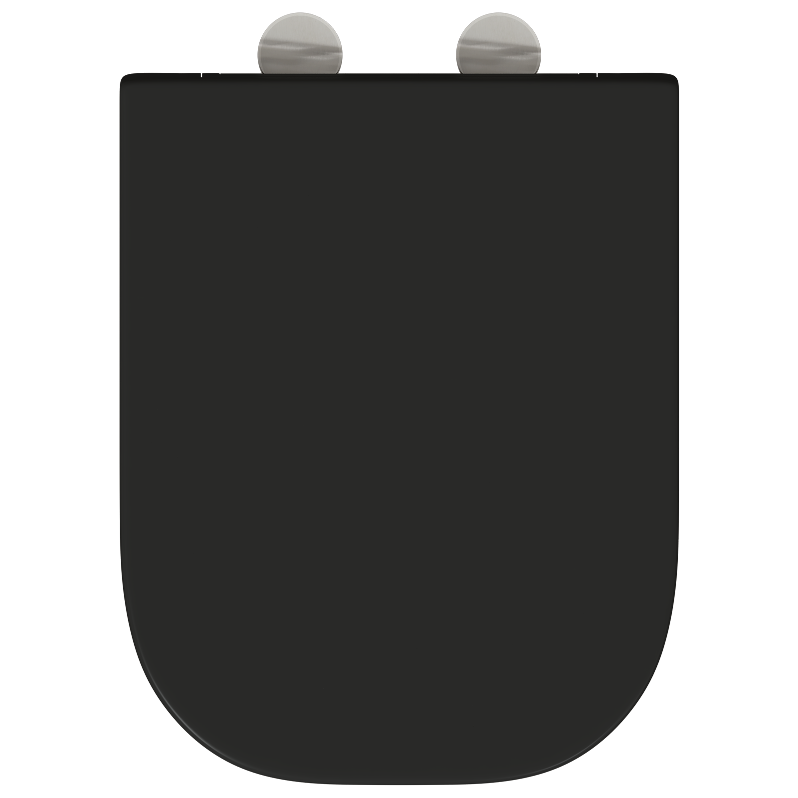 Quick Release Toilet Seat with Soft Close Duroplast Black - Image 7