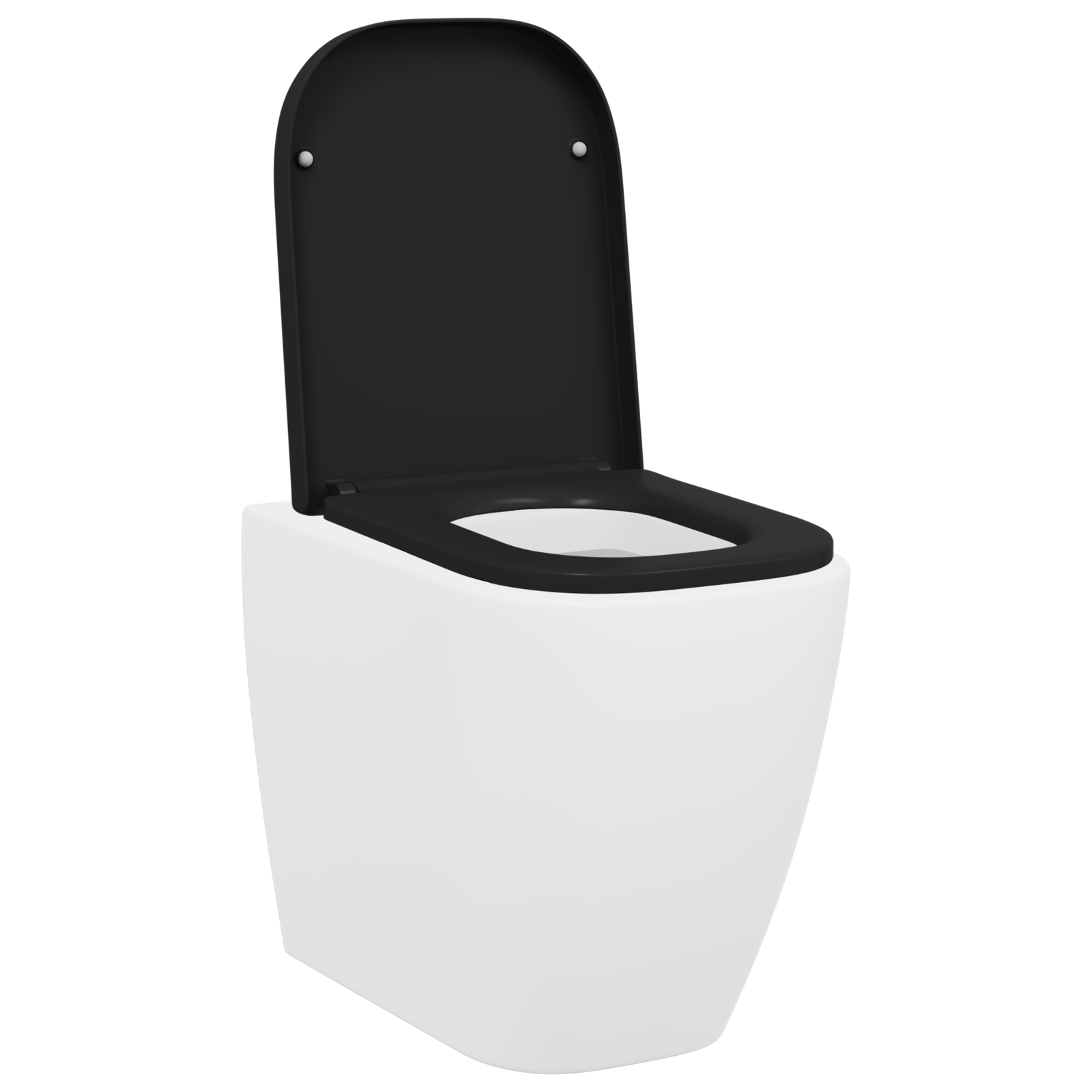 Quick Release Toilet Seat with Soft Close Duroplast Black - Image 3
