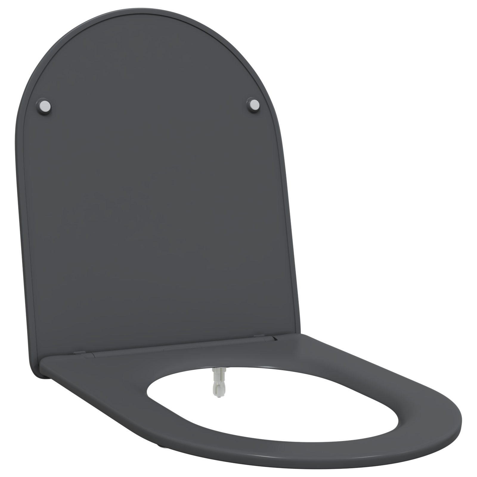 Quick Release Toilet Seat with Soft Close Duroplast - Anthracite - Image 2