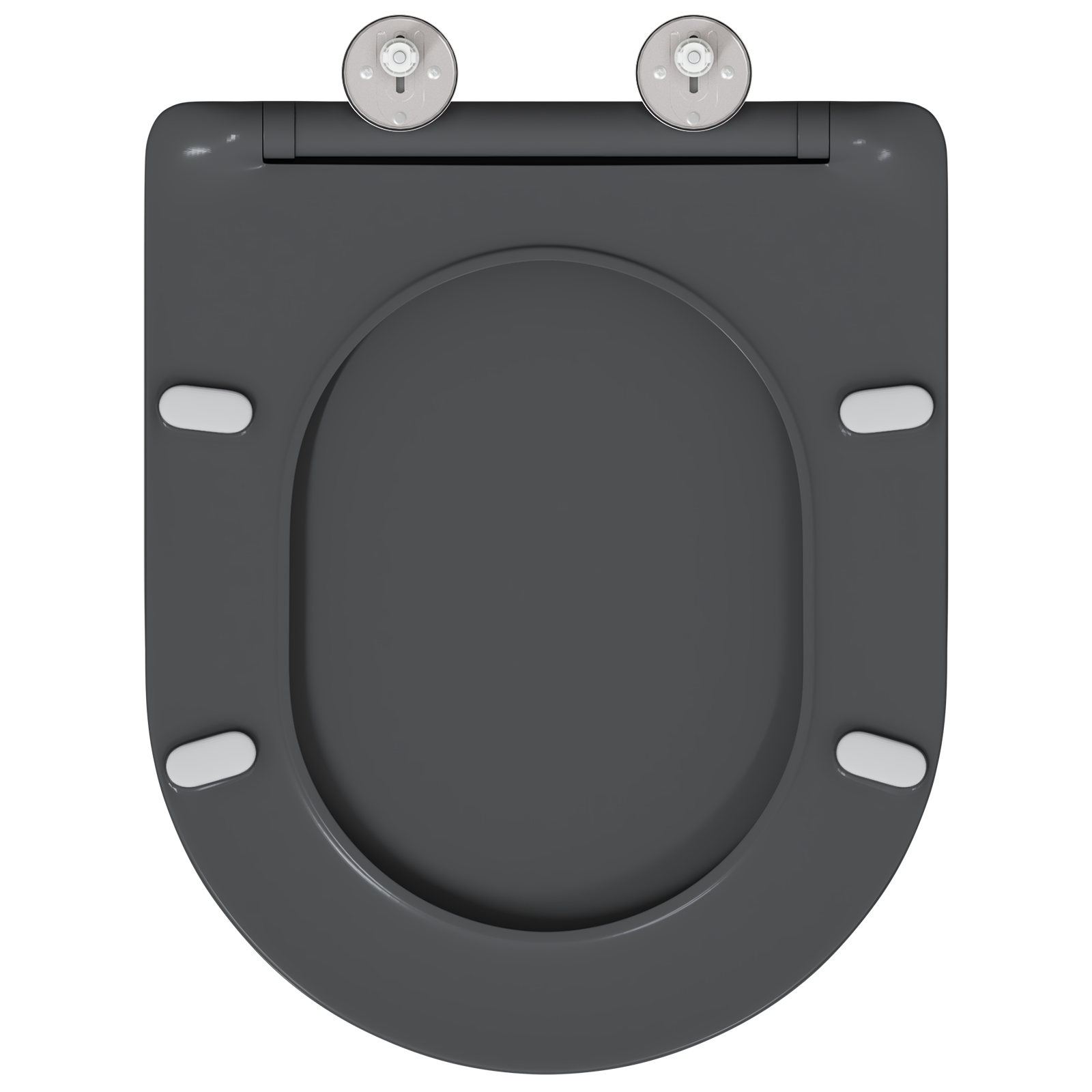 Quick Release Toilet Seat with Soft Close Duroplast - Anthracite - Image 5