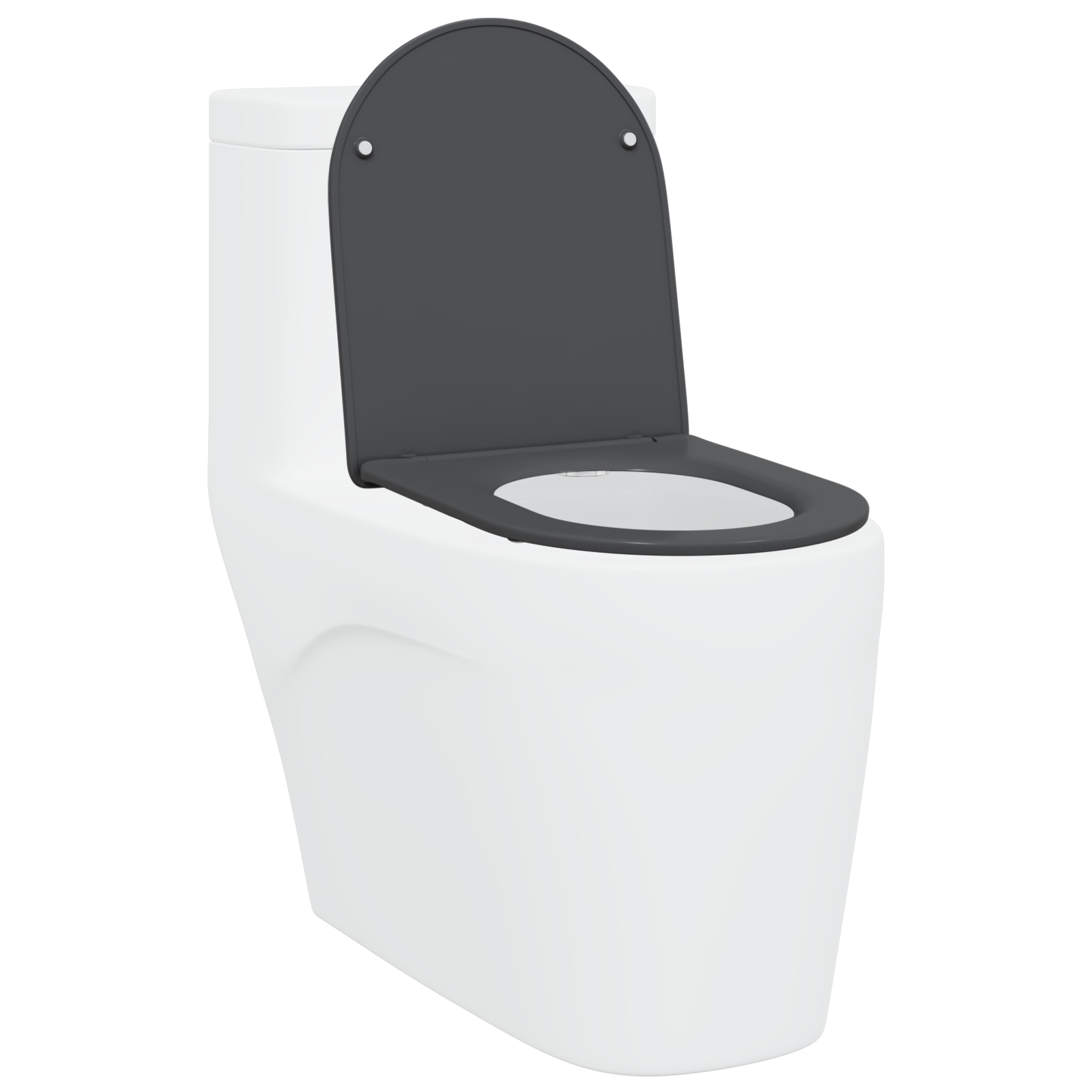 Quick Release Toilet Seat with Soft Close Duroplast - Anthracite - Image 3