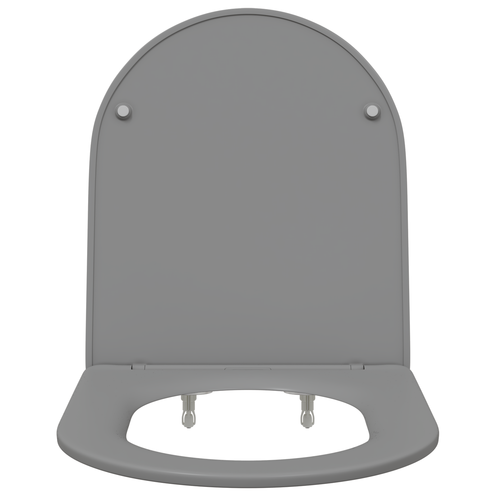 Quick Release Toilet Seat with Soft Close Duroplast Grey - Image 6