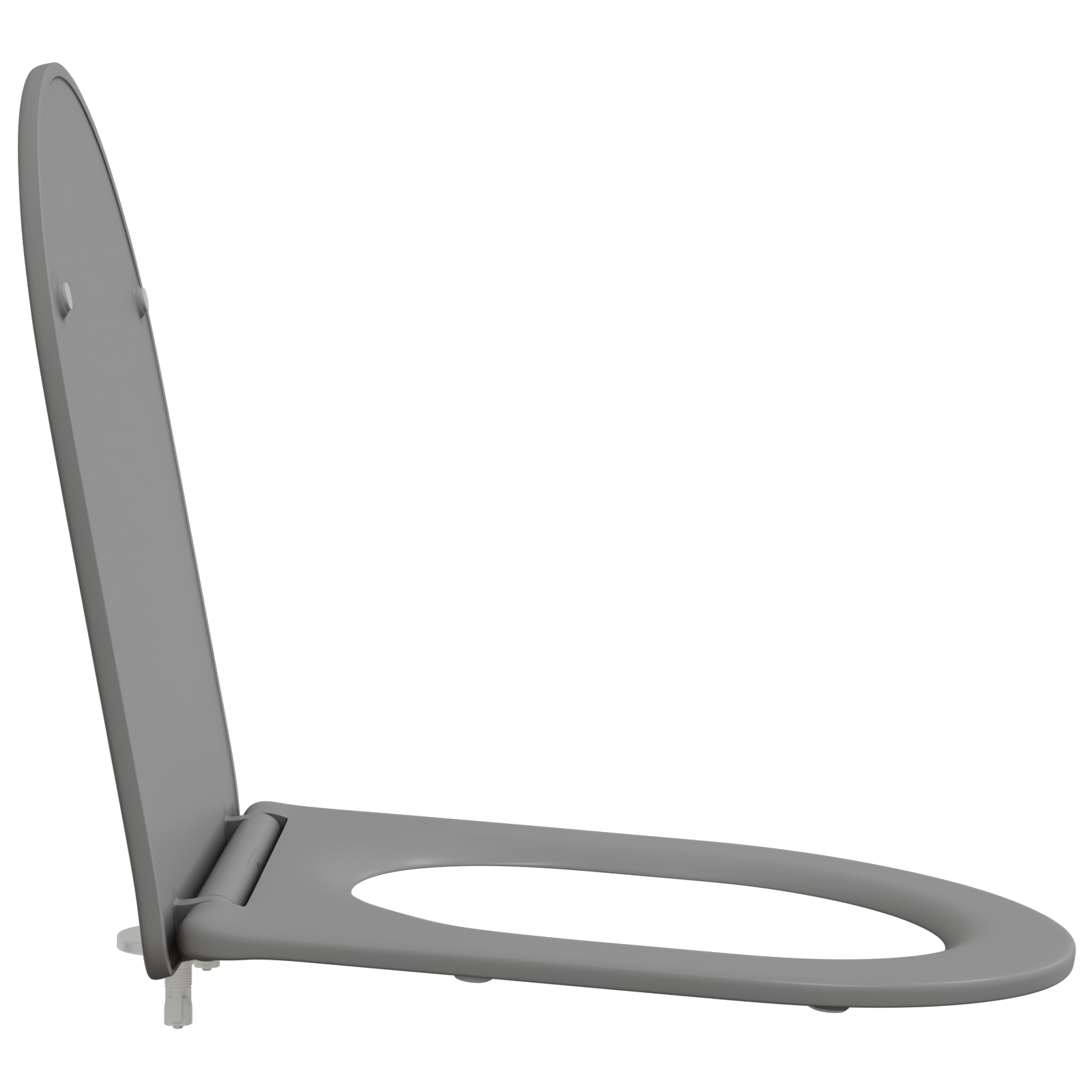 Quick Release Toilet Seat with Soft Close Duroplast Grey - Image 7