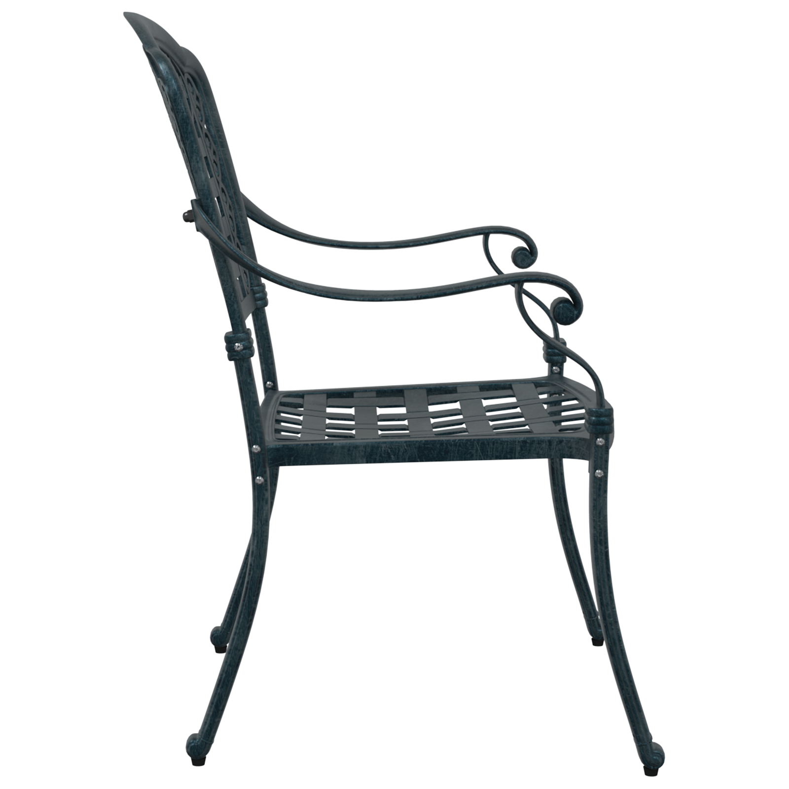 Outdoor Dining Chairs Hunter Green Aluminium 55 x 56.5 x 91 cm - Image 5