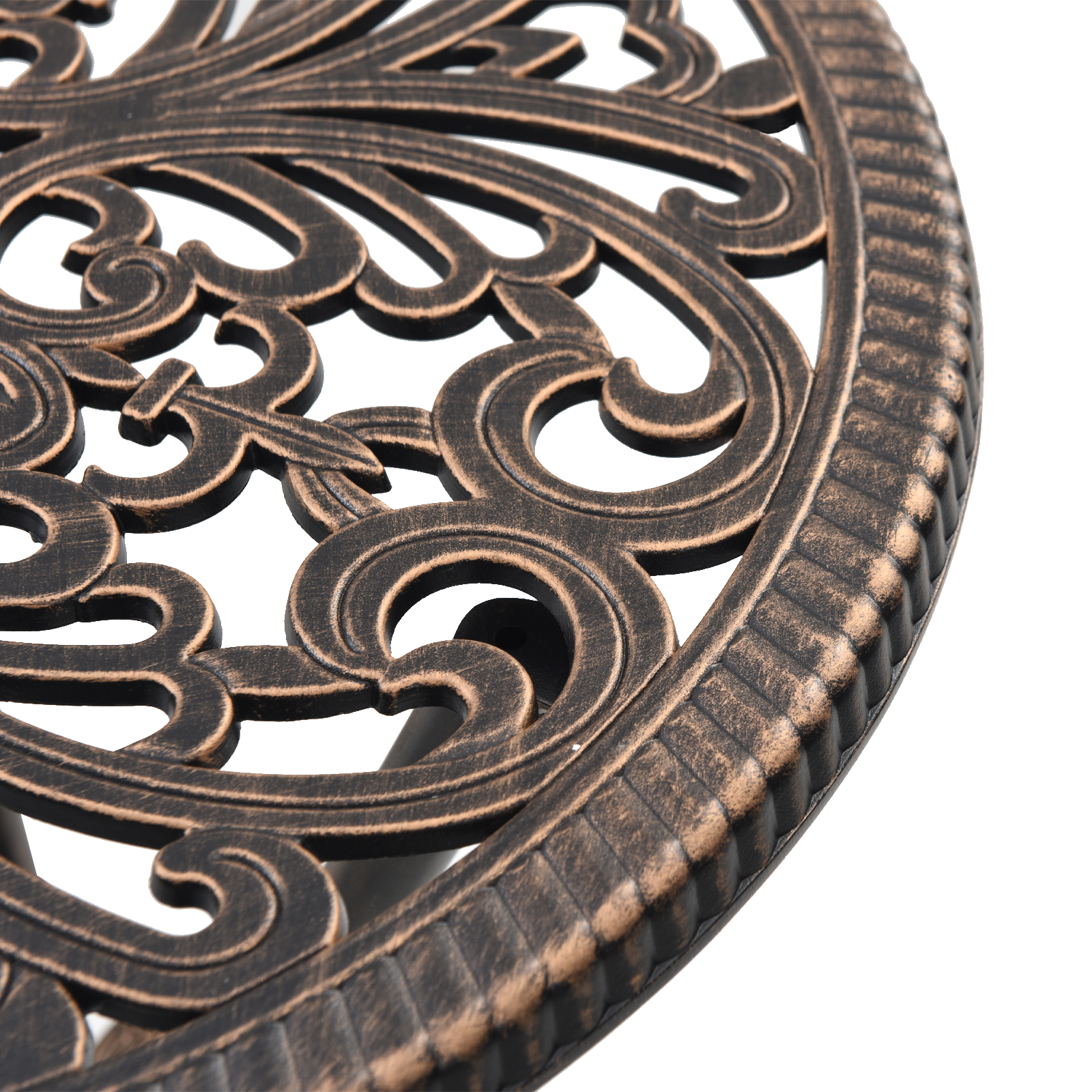 3-Piece Garden Bistro Set - Bronze Cast Aluminum - Image 10