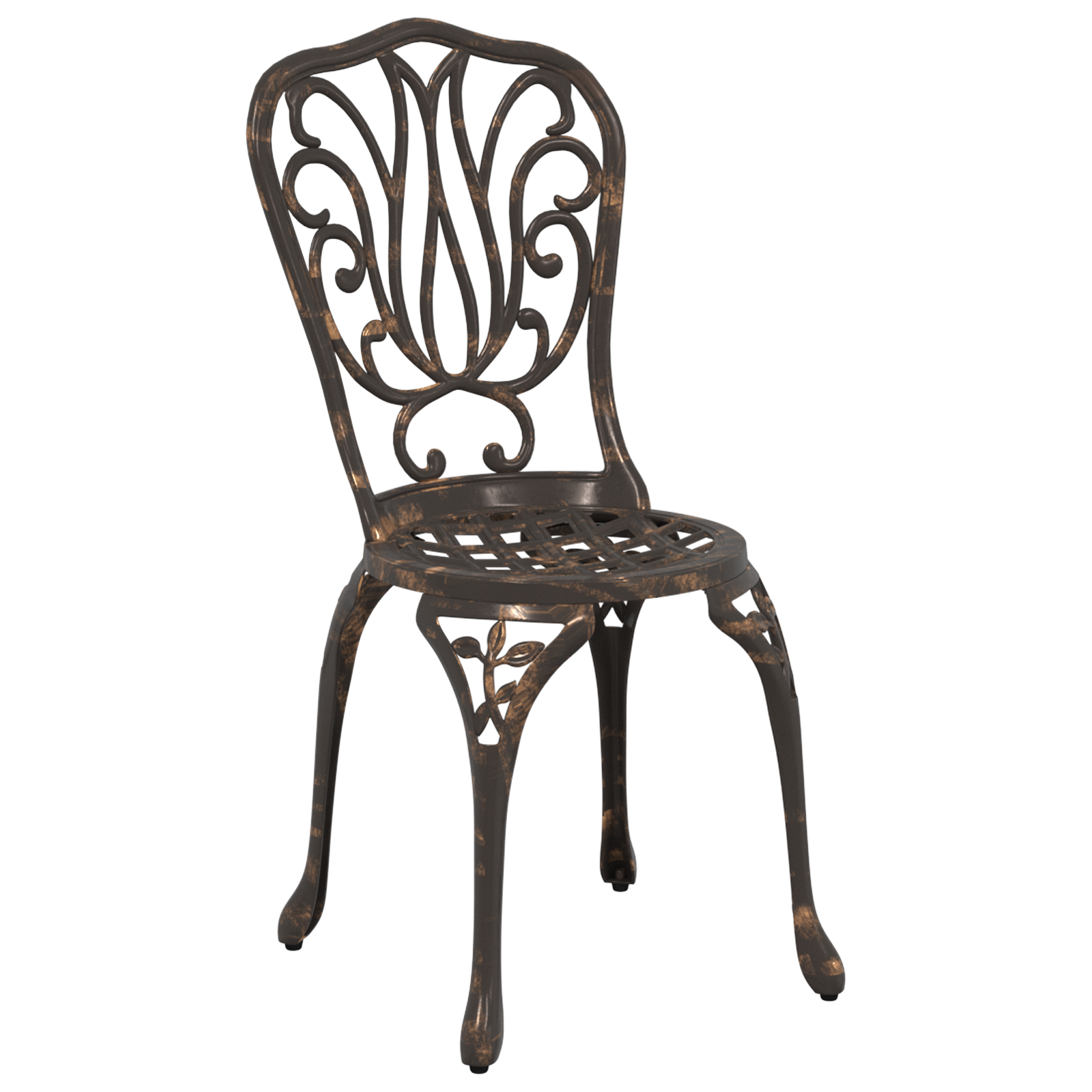 3-Piece Garden Bistro Set - Bronze Cast Aluminum - Image 4