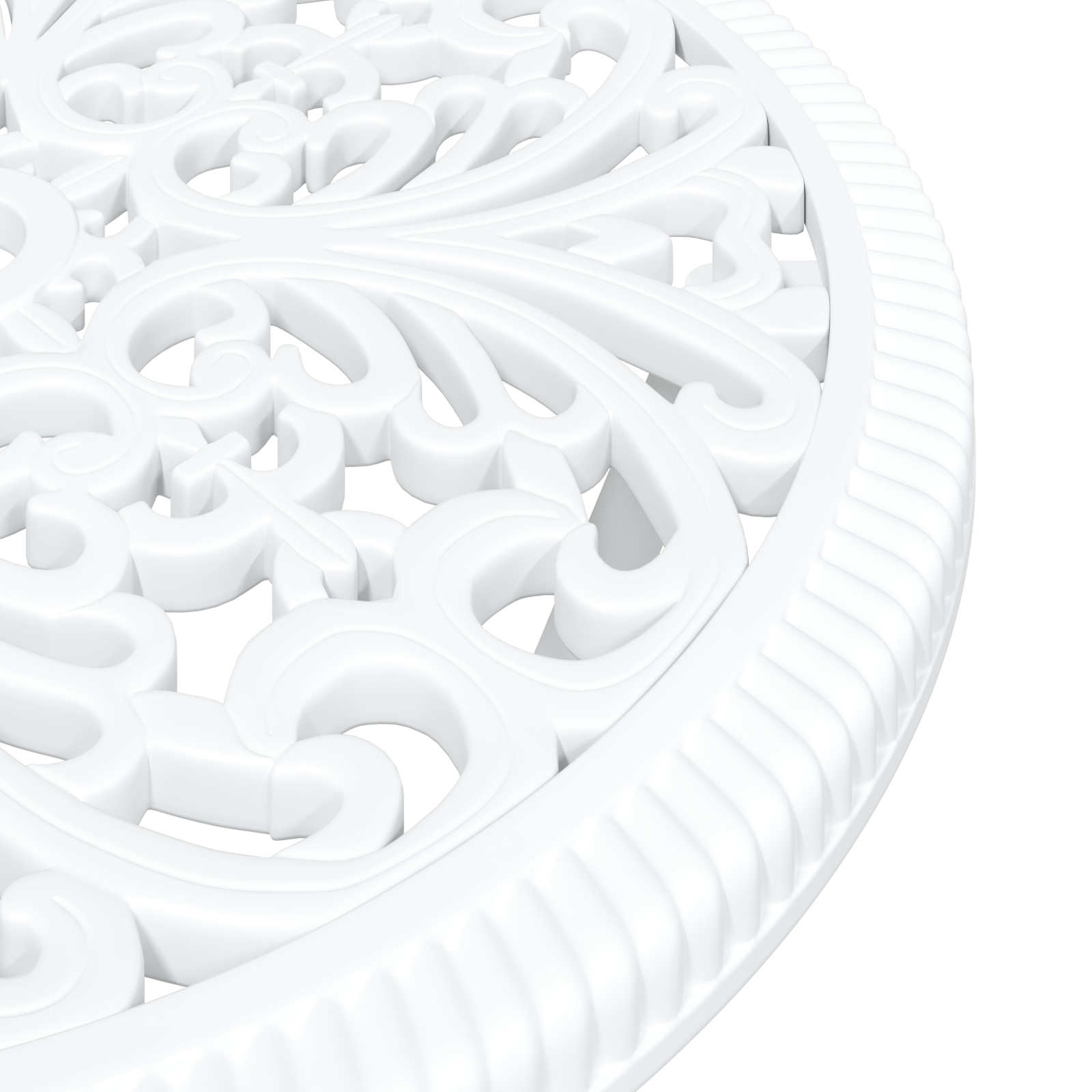 3-Piece Garden Bistro Set - White Cast Aluminum - Image 10