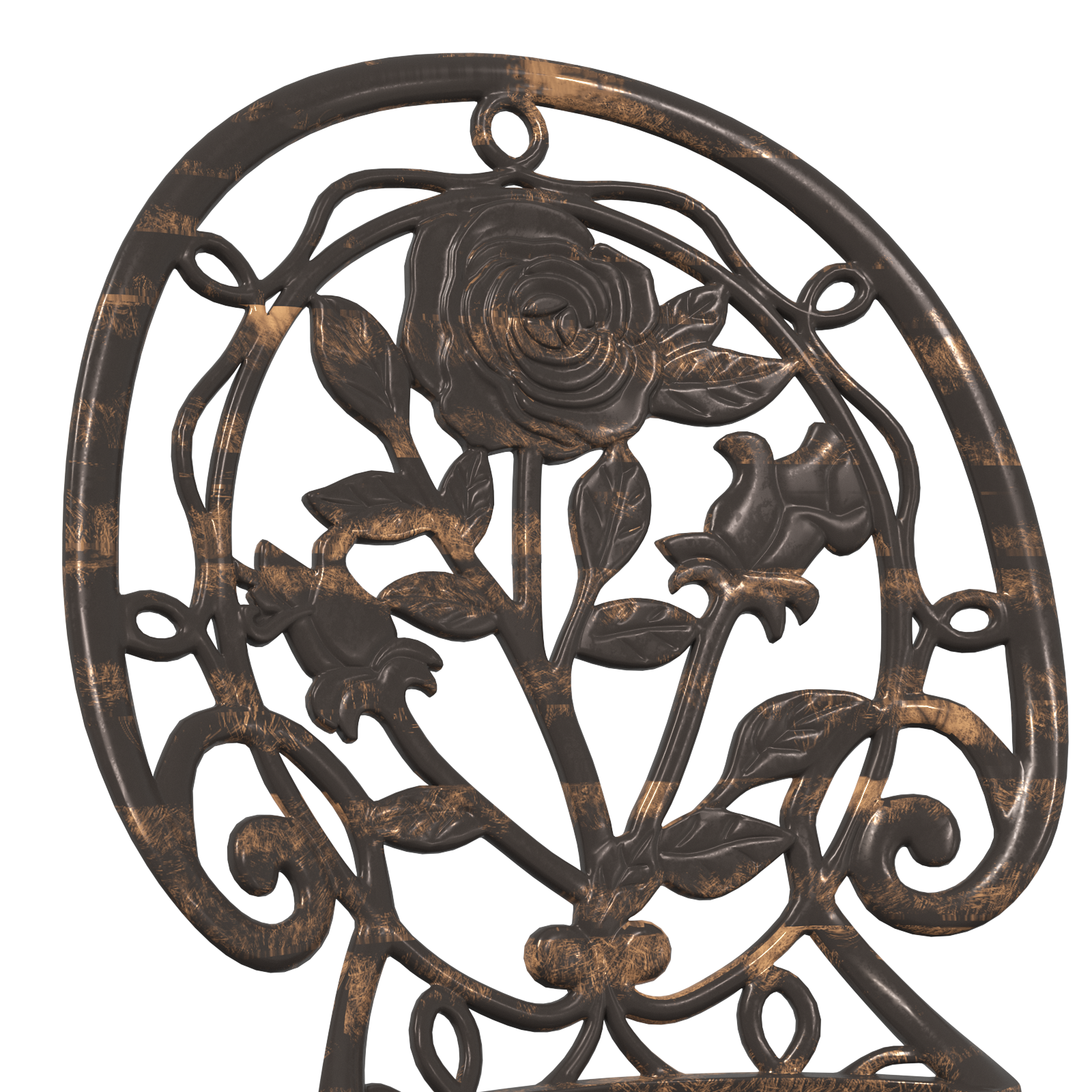 3 Piece Garden Bistro Set Bronze Cast Aluminium - Image 9