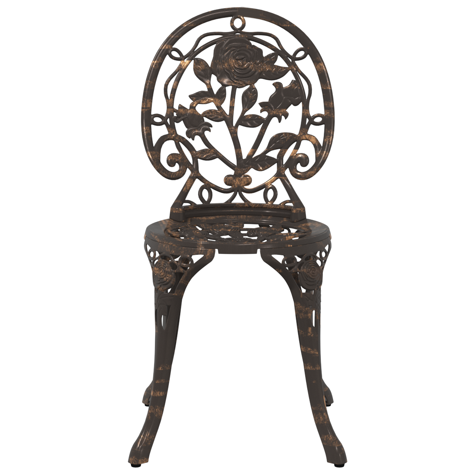 3 Piece Garden Bistro Set Bronze Cast Aluminium - Image 7