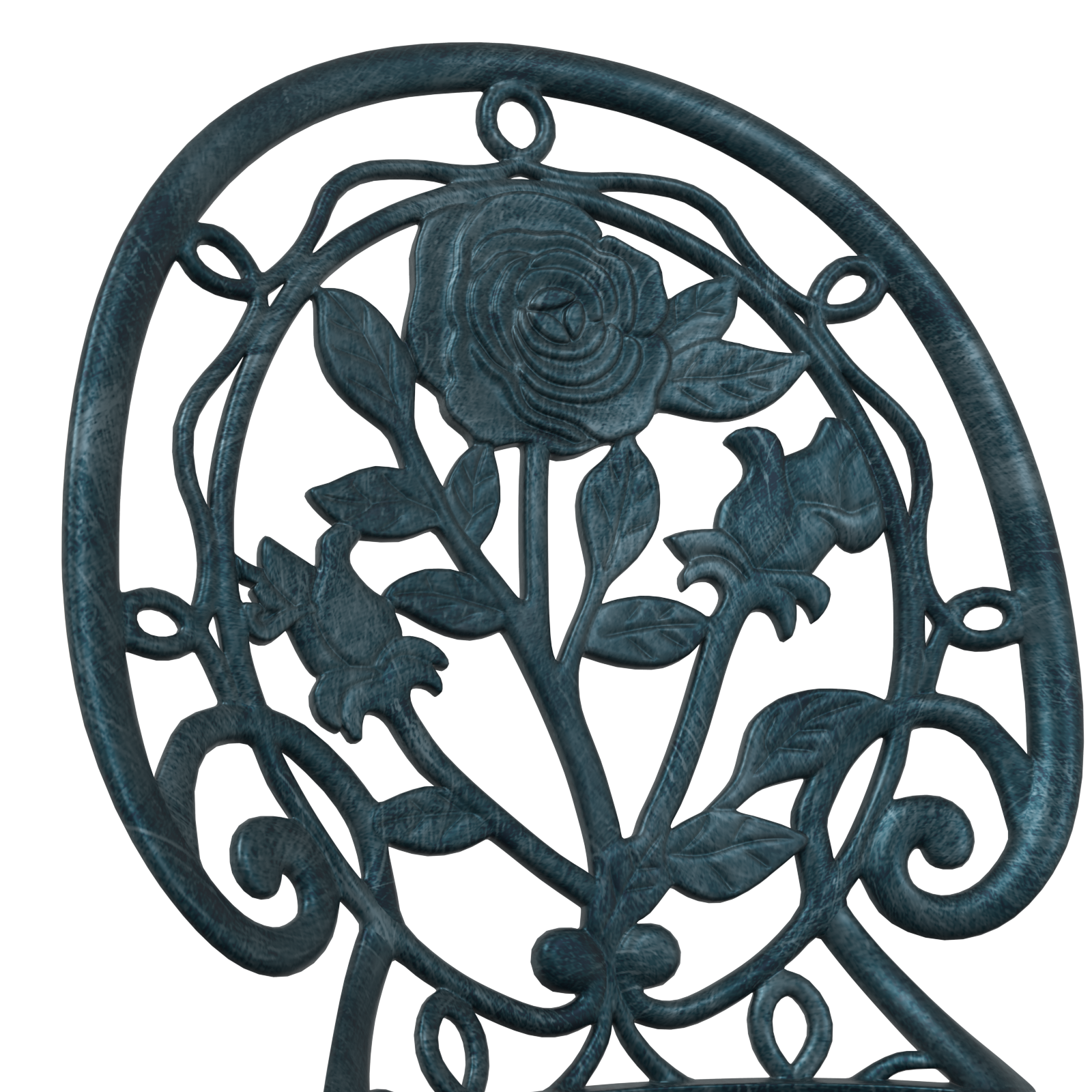 3-Piece Garden Bistro Set - Green Cast Aluminum - Image 9