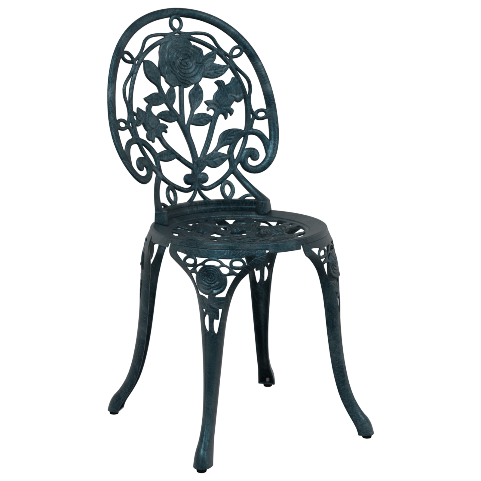 3-Piece Garden Bistro Set - Green Cast Aluminum - Image 4