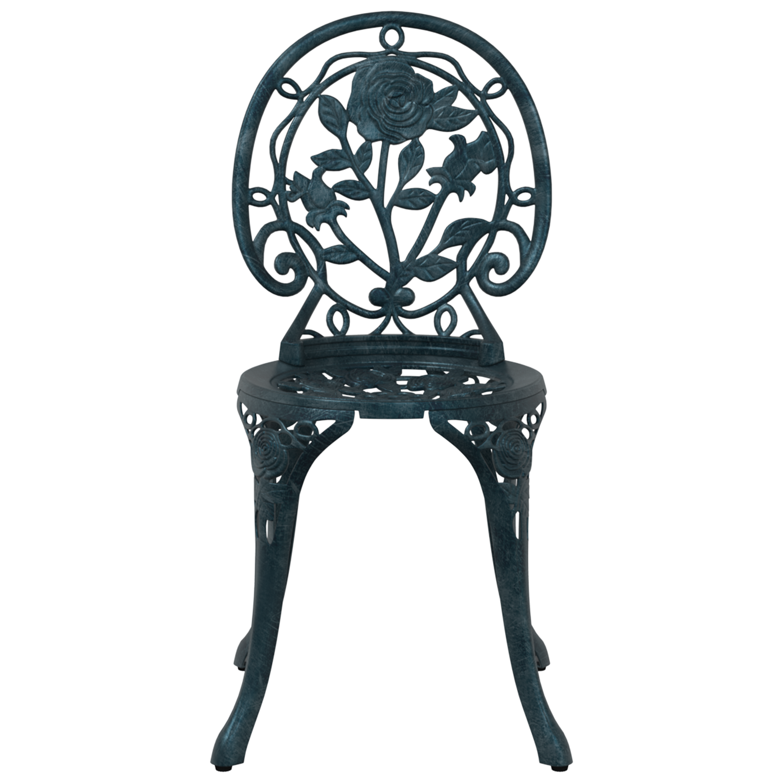 3-Piece Garden Bistro Set - Green Cast Aluminum - Image 7