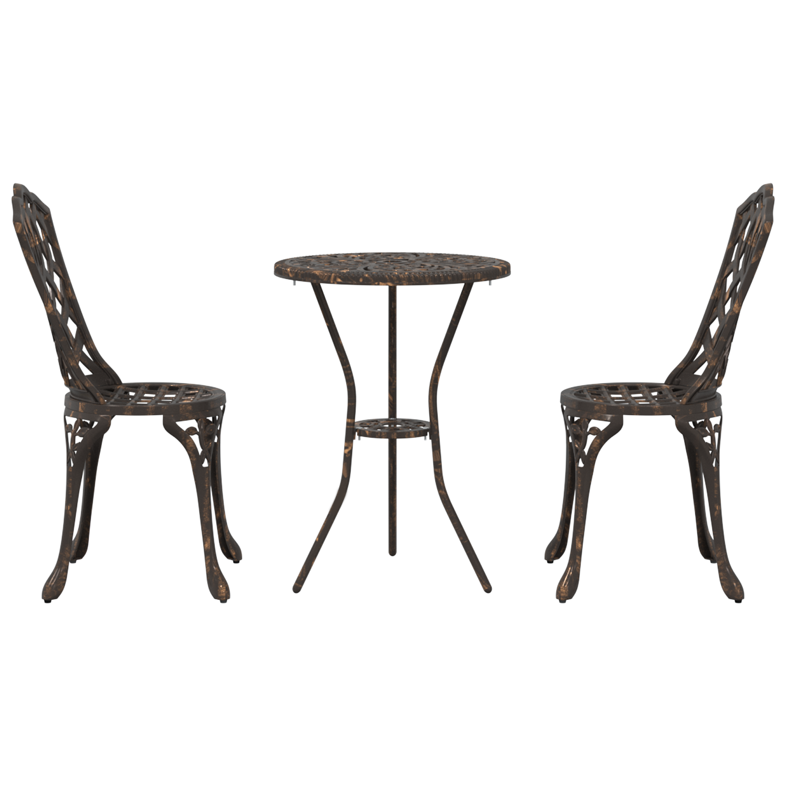 Bronze Cast Aluminium Small Durable Outdoor Dining Set - Image 6