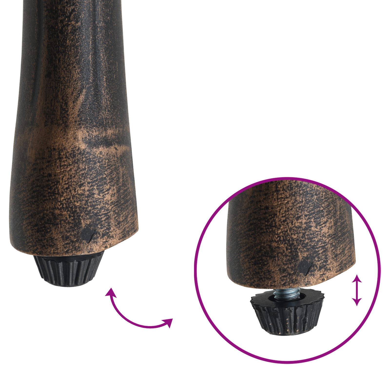 Garden Chairs 2 pcs Bronze Cast Aluminum - Image 9