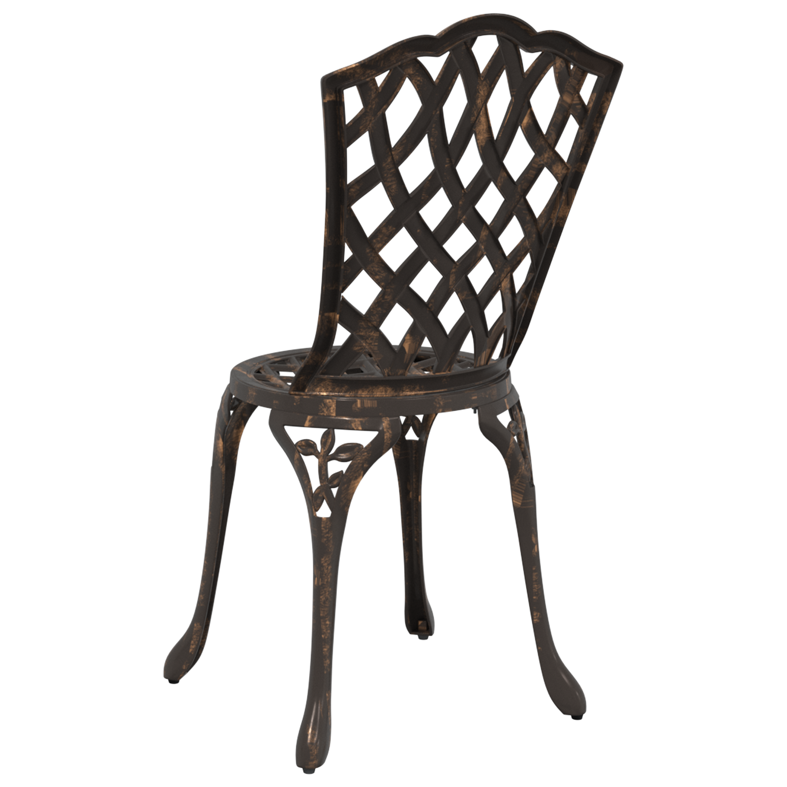 Garden Chairs 2 pcs Bronze Cast Aluminum - Image 6