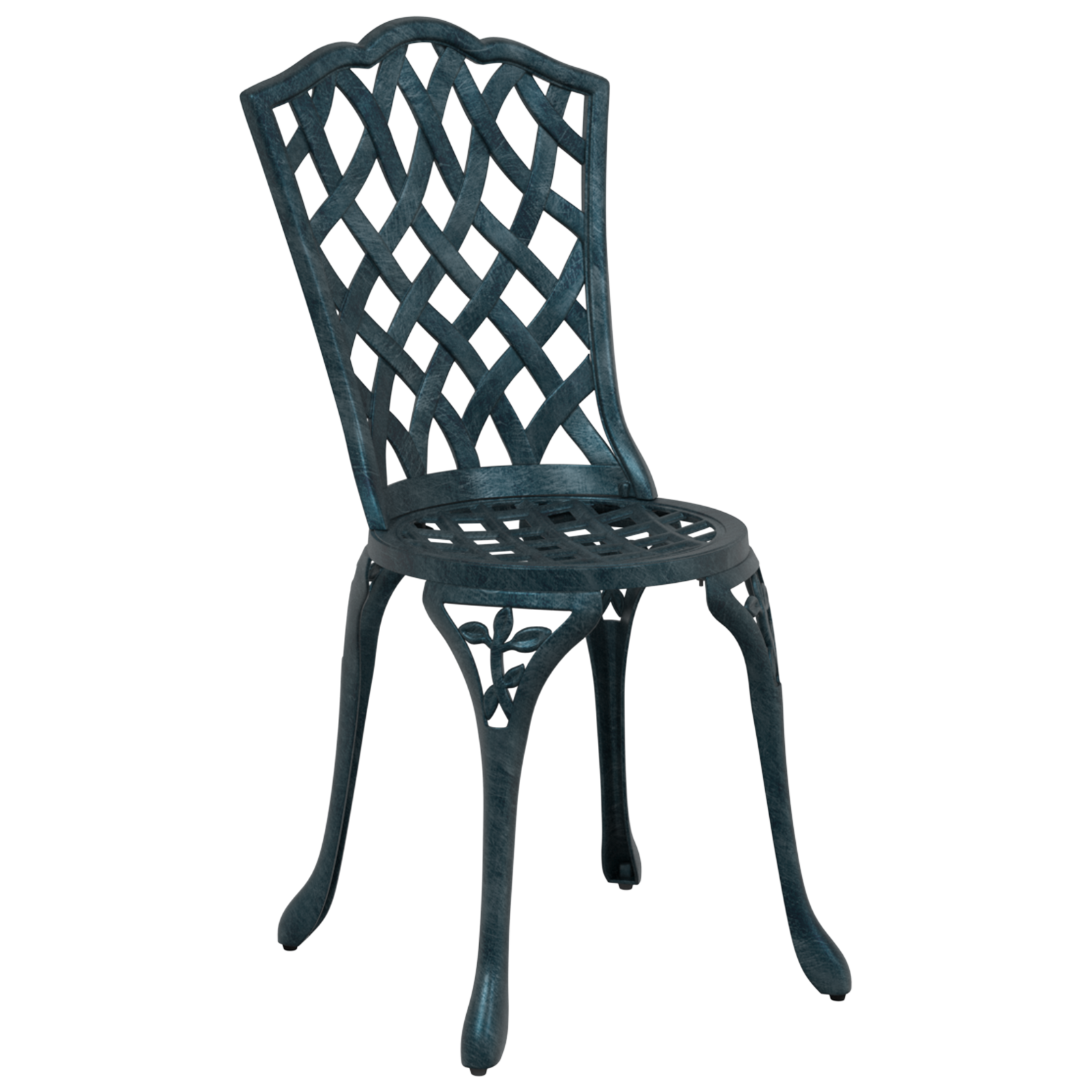 Garden Chairs 2 pcs Green Cast Aluminum - Image 3