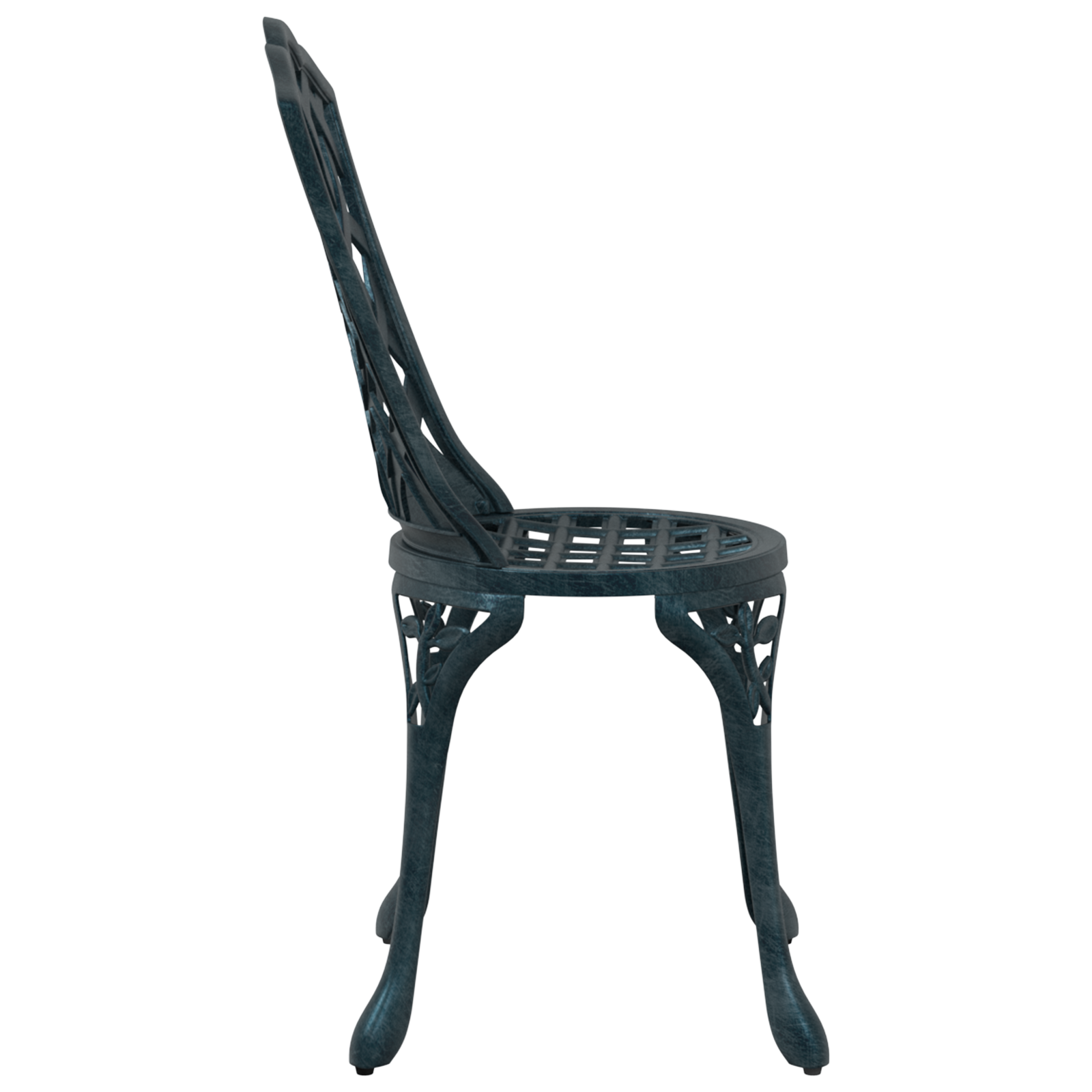 Garden Chairs 2 pcs Green Cast Aluminum - Image 5