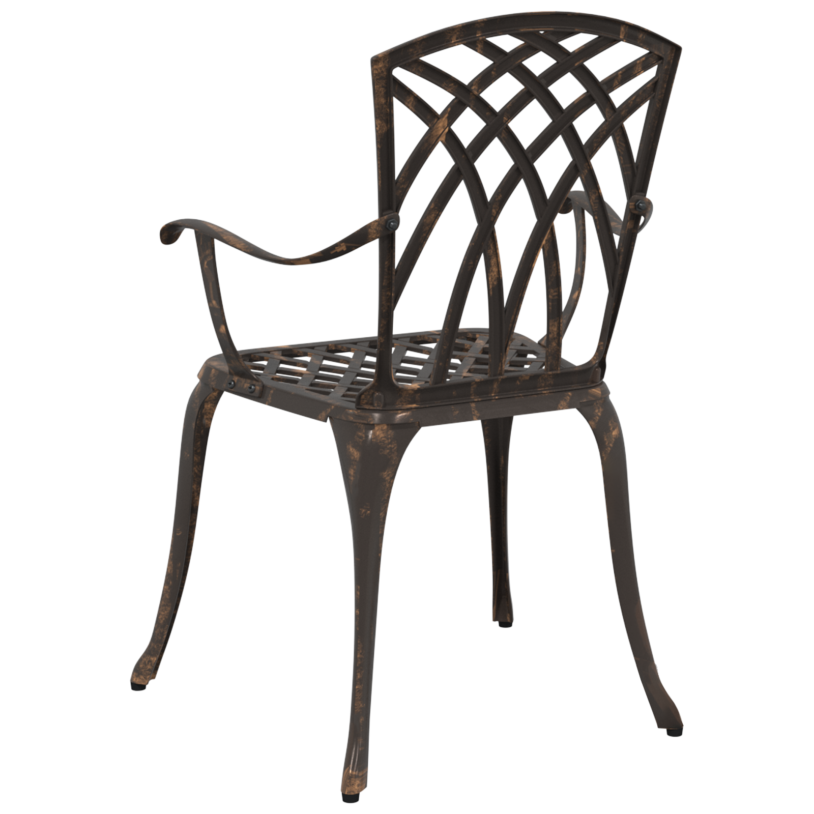 Garden Chairs Set of 2 - Bronze Cast Aluminum - Image 6