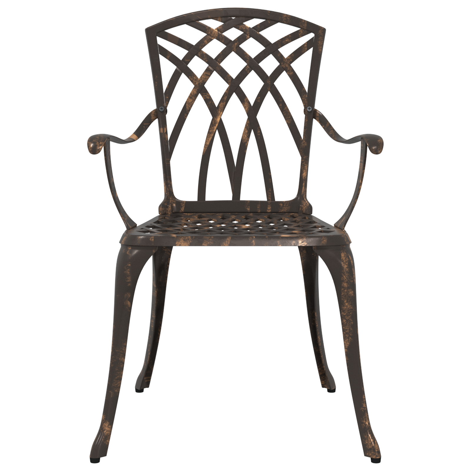 Garden Chairs Set of 2 - Bronze Cast Aluminum - Image 4