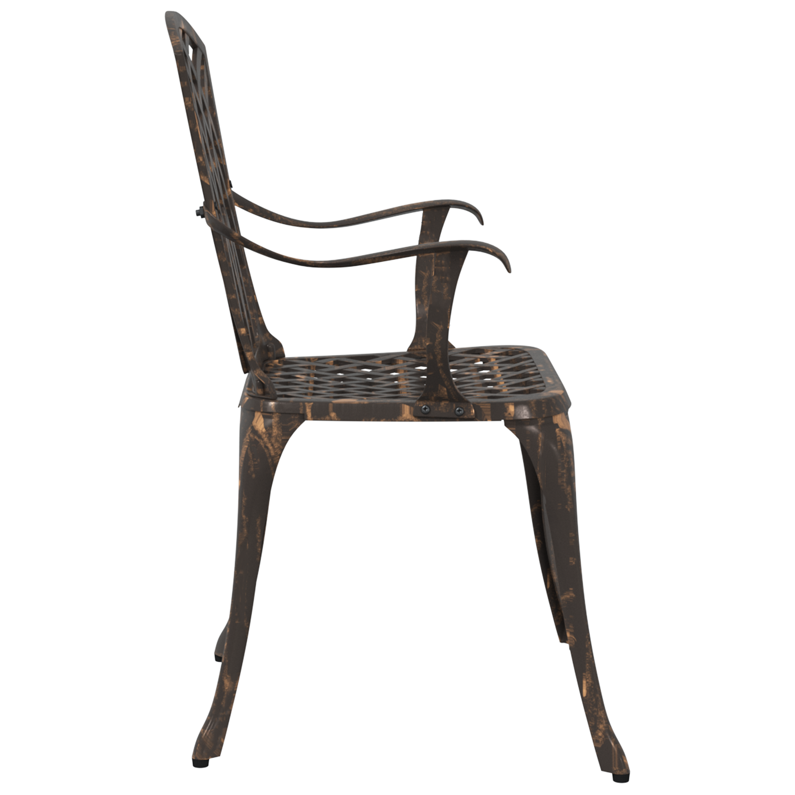Garden Chairs Set of 2 - Bronze Cast Aluminum - Image 5
