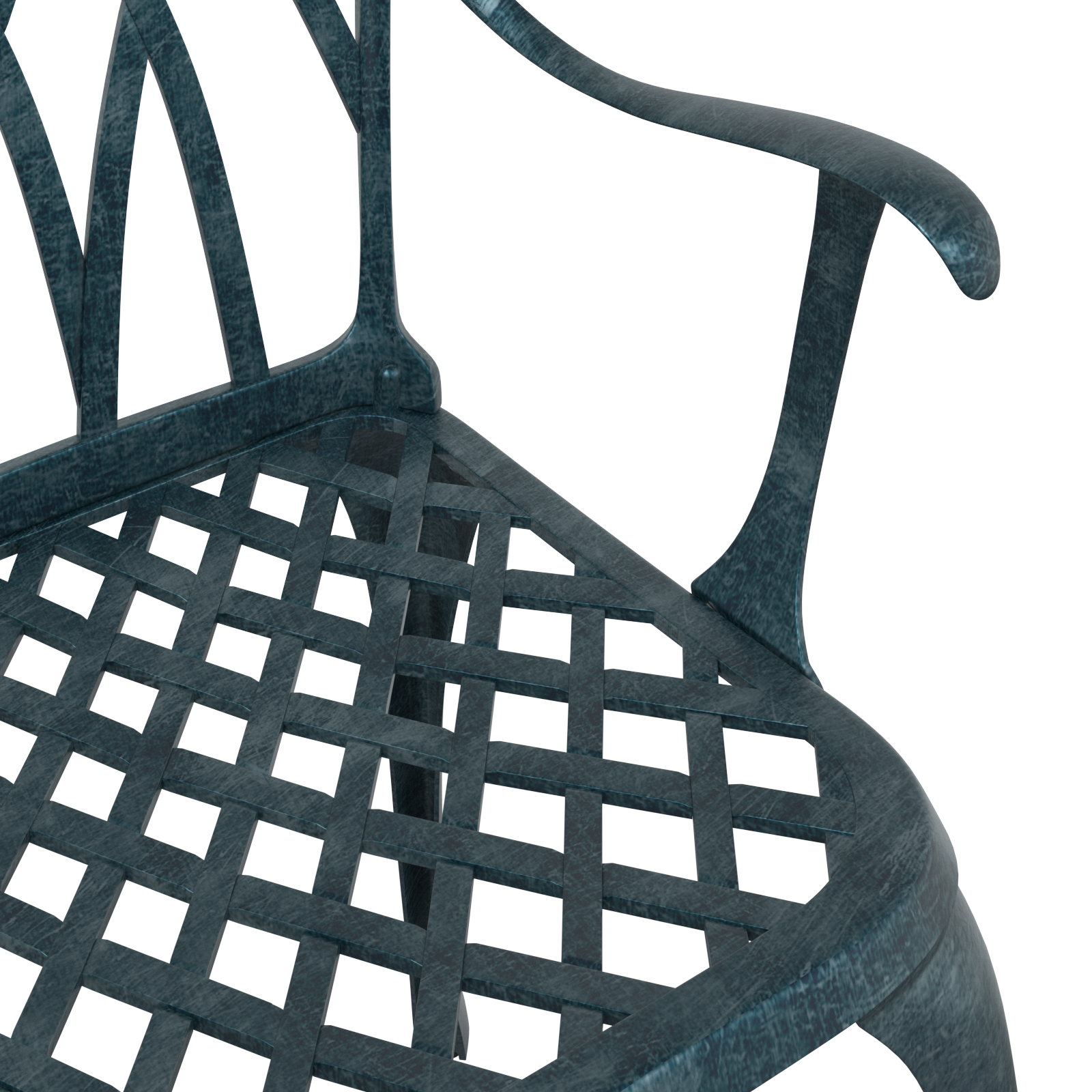 Garden Chairs 2 pcs Green Cast Aluminium - Image 8
